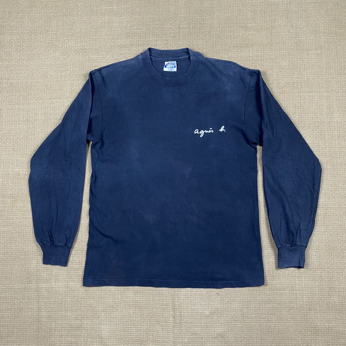 agnes b. Vintage Designer Agnes B. Long Sleeve Tshirt 80s Made in Usa Size US M / EU 48-50 / 2 - 2 Thumbnail