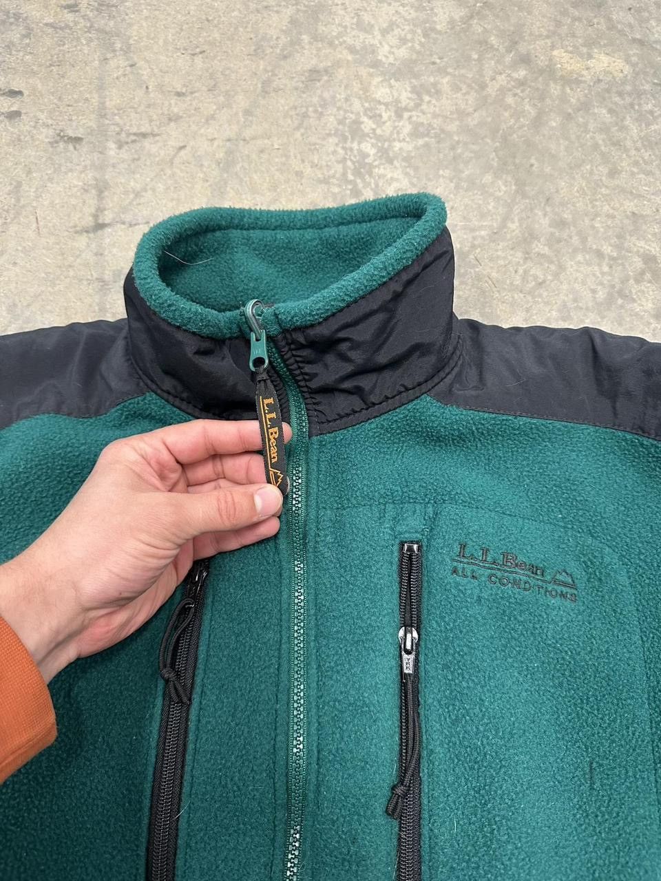 L.L. Bean Vintage L.L Bean Forrest Green Fleece Jacket Size Large Size US L / EU 52-54 / 3 - 3 Thumbnail