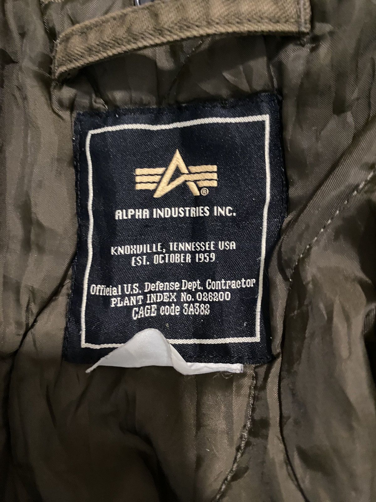 Vintage Rare Alpha Industries Military Jacket