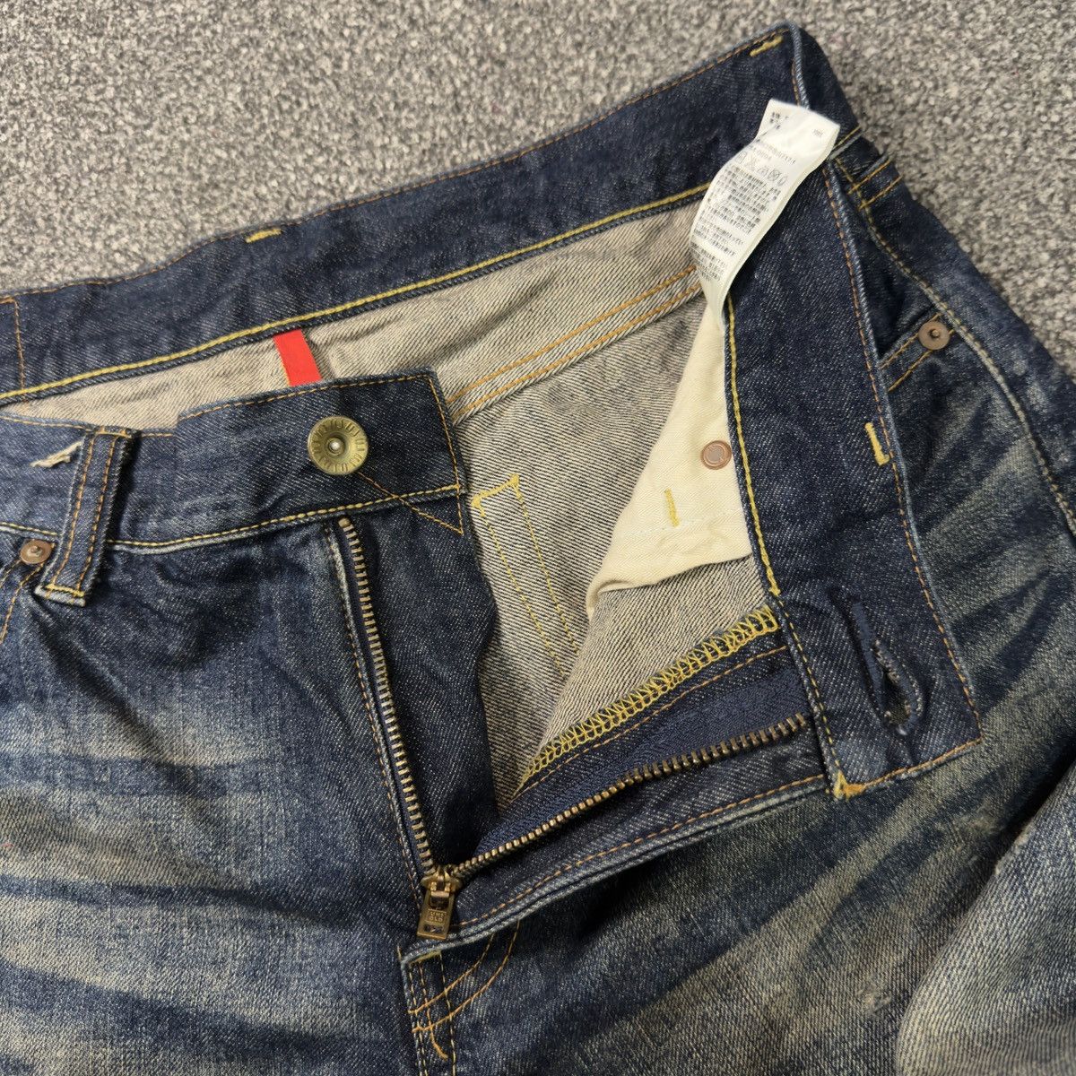 Undercover × Uniqlo 🔥🇯🇵 Vintage 90s Archival S002 Uniqlo UJ Rusty Denim Size US 33 - 13 Thumbnail