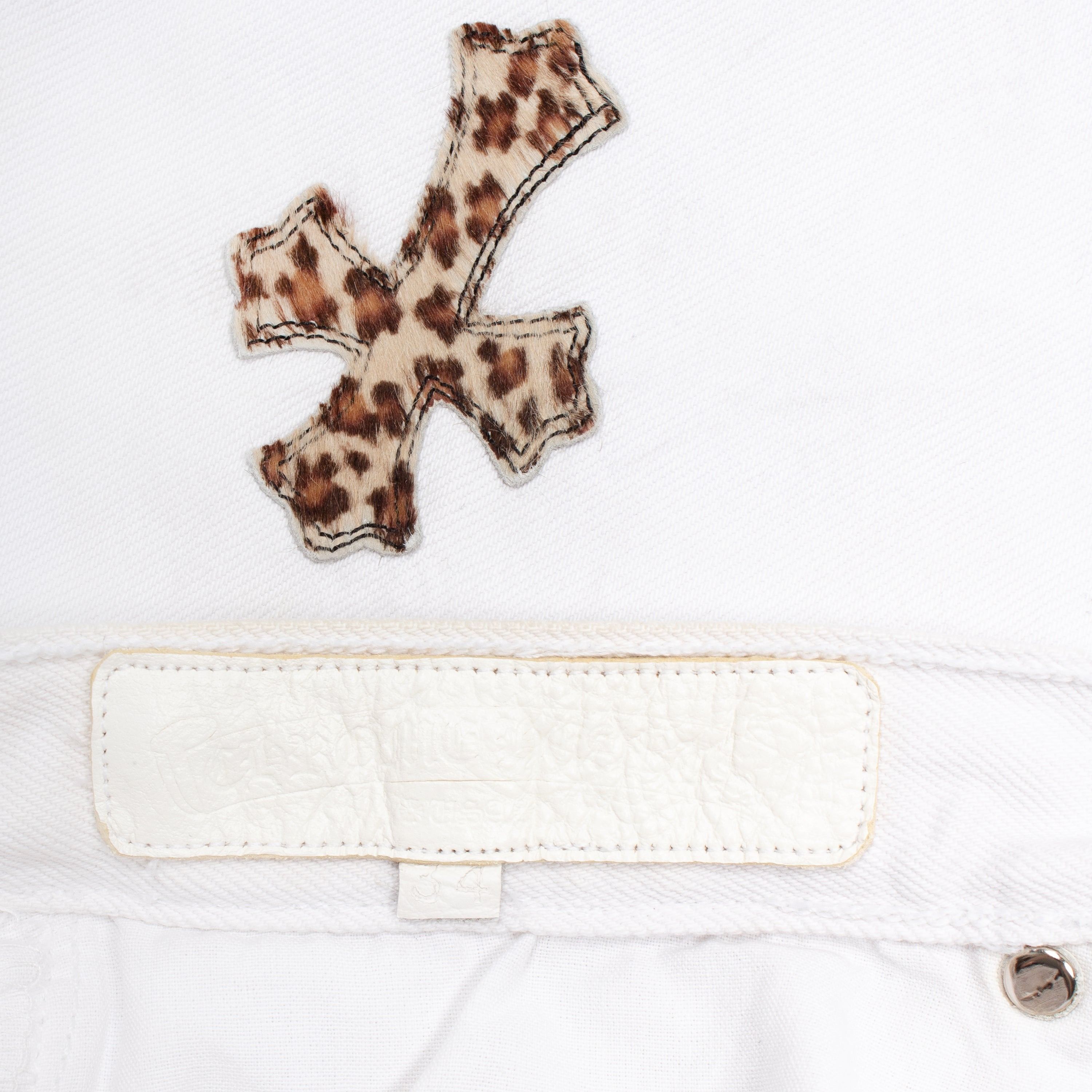 Chrome Hearts CHROME HEARTS LEOPARD CROSS PATCH DENIM JEANS Size US 34 / EU 50 - 7 Thumbnail