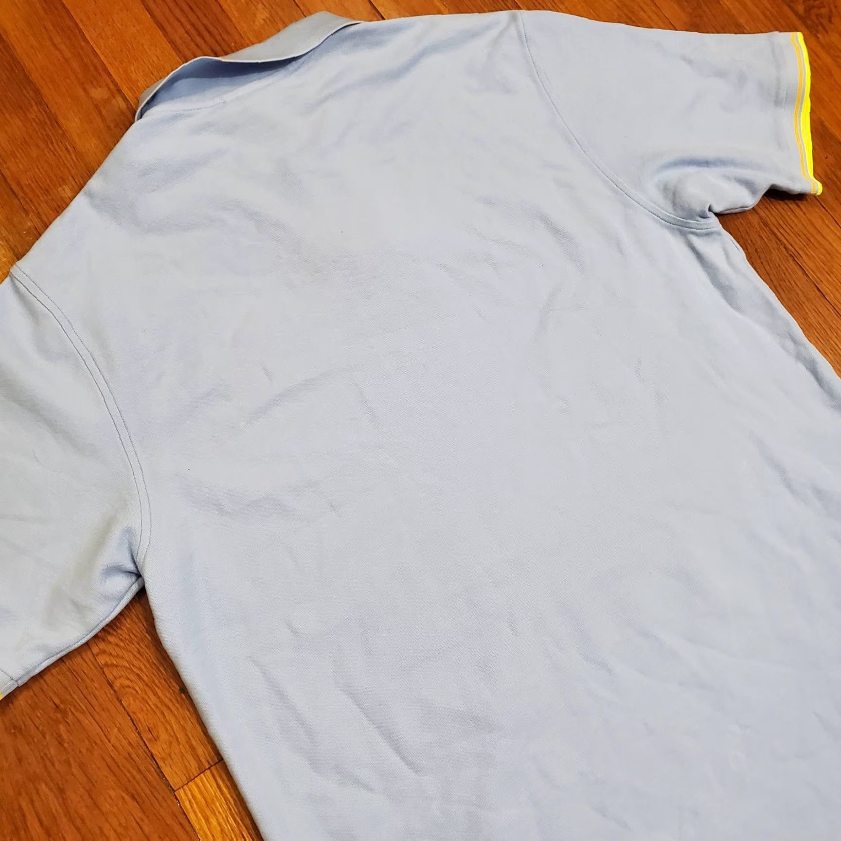 Psycho Bunny Psycho Bunny Polo Shirt Mens Large Light Blue Tipped Collar Pique Skull Logo Size US XXL / EU 58 / 5 - 7 Thumbnail