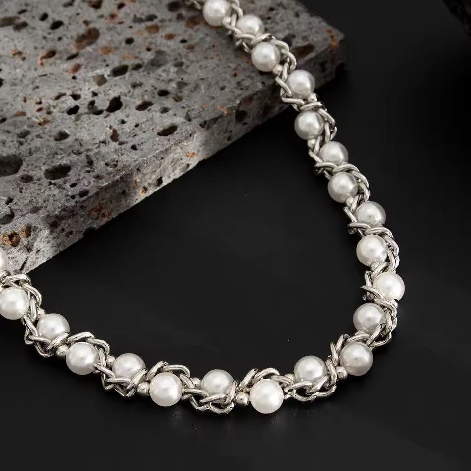 Jewelry Imitation Pearl Wallet Chain, Pants Chain Size ONE SIZE - 3 Thumbnail