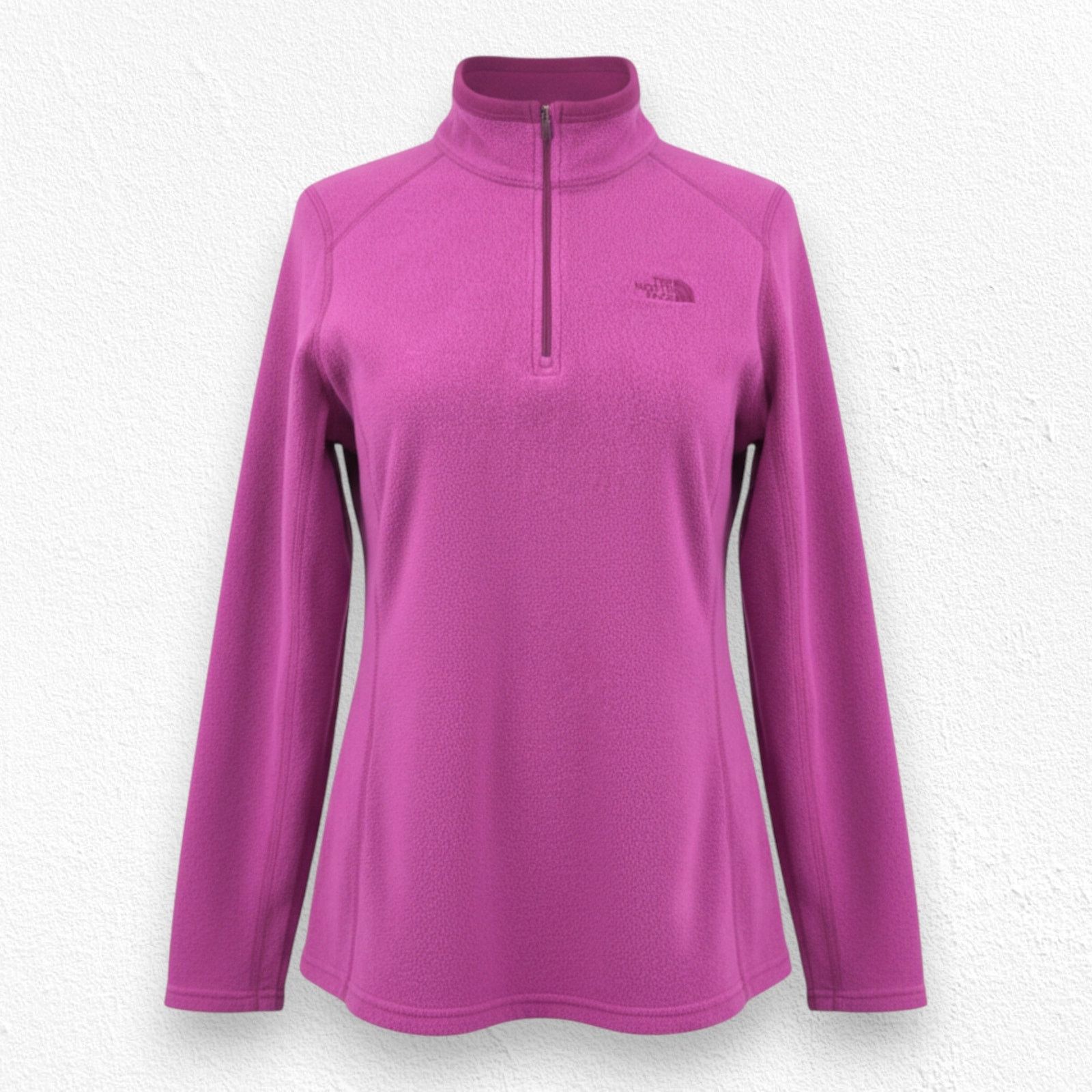The North Face North Face Pink Quarter Zip Pullover Fleece Size Large Size L / US 10 / IT 46 - 1 Thumbnail