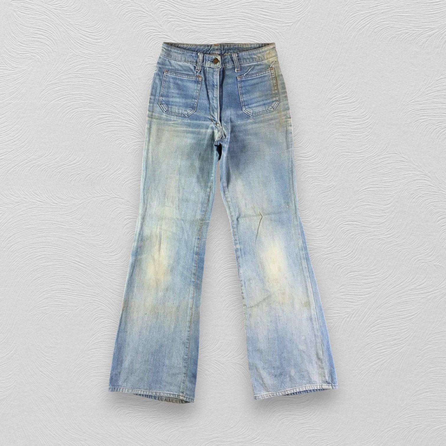Japanese Brand Vintage Japanese Bush Pants Bell Bottom Jeans Flare Denim Size US 26 / EU 42 - 1 Thumbnail