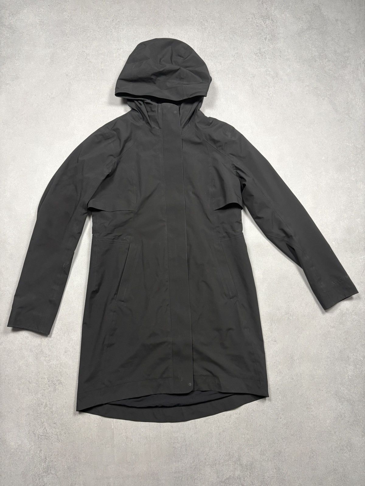 Lululemon Lululemon Black Hooded Jacket Lightweight Technical Coat Size S / US 4 / IT 40 - 1 Thumbnail