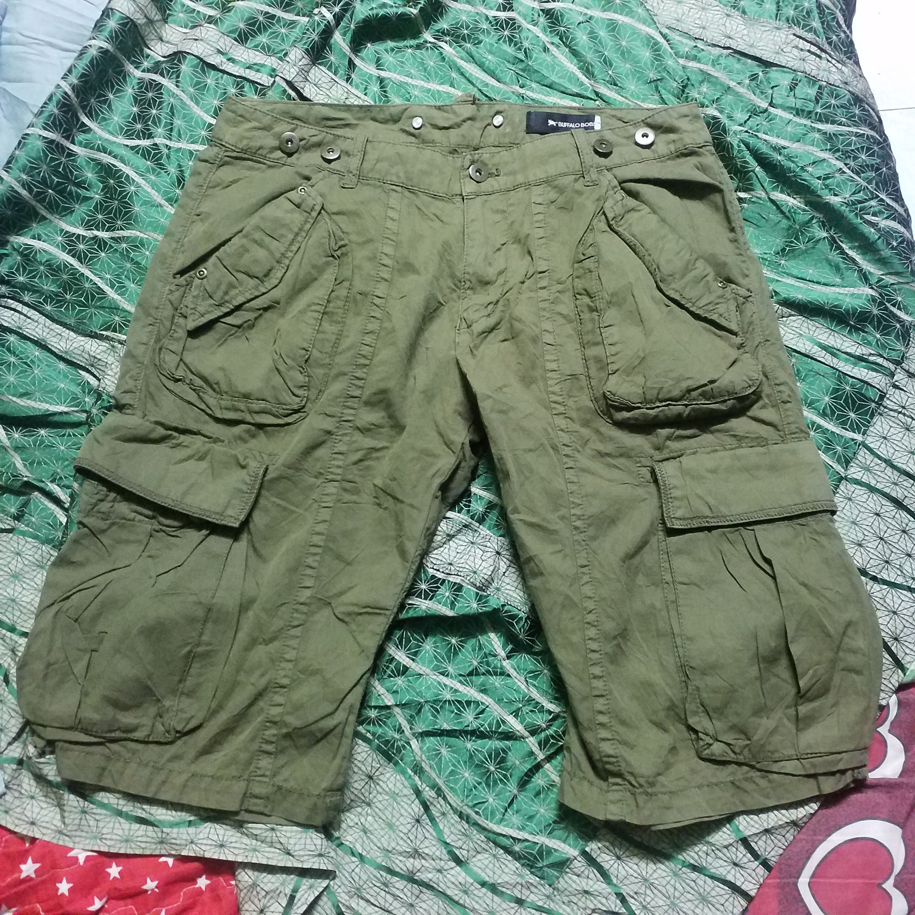 BUFFALO BOBS BUFFALO BOBS CARGO SHORT ARMY GREEN Size 32" / US 10 / IT 46 - 1 Thumbnail