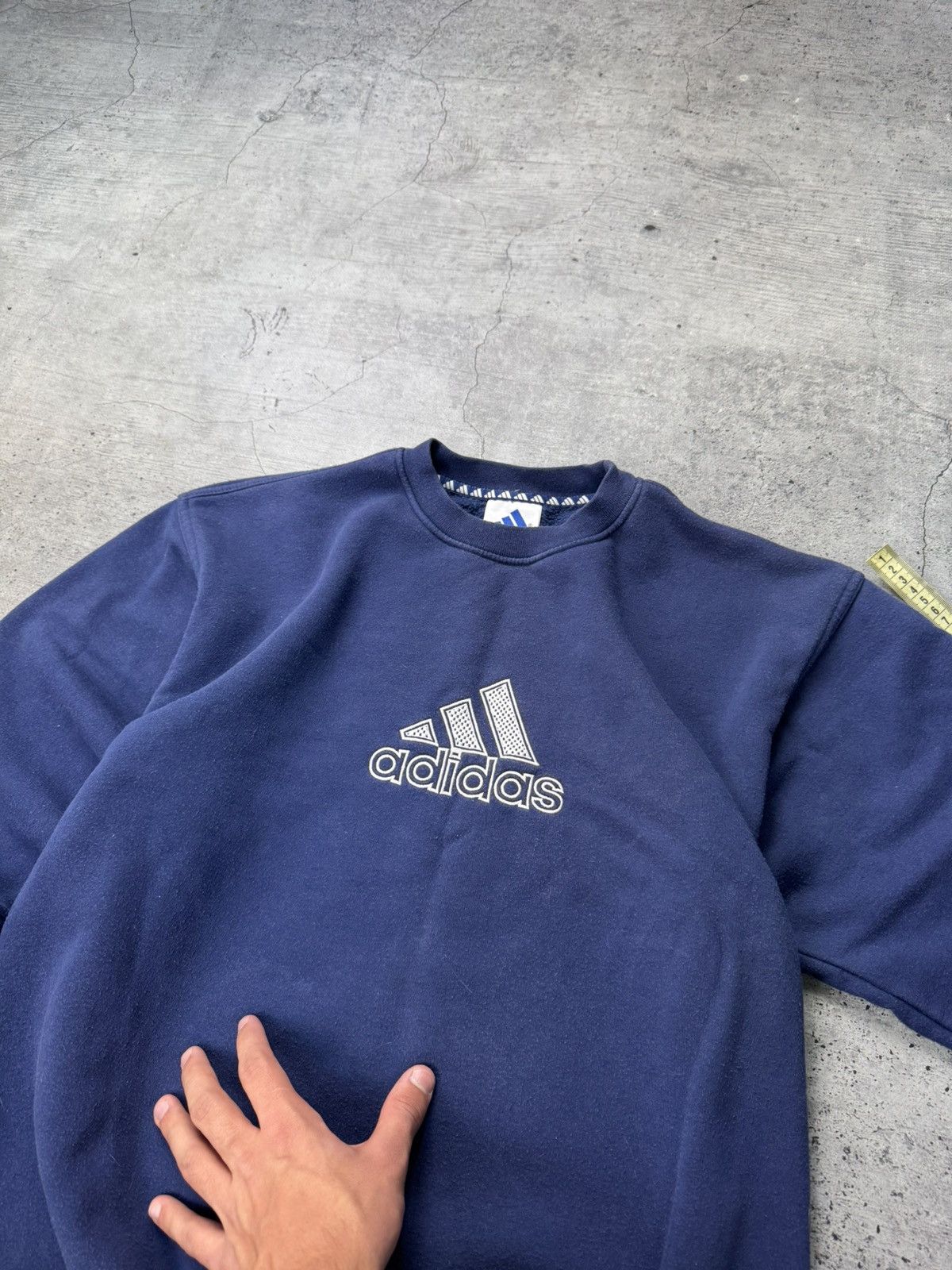 Adidas Adidas Big Logo Vintage Baggy Sweatshirt Size US L / EU 52-54 / 3 - 3 Thumbnail