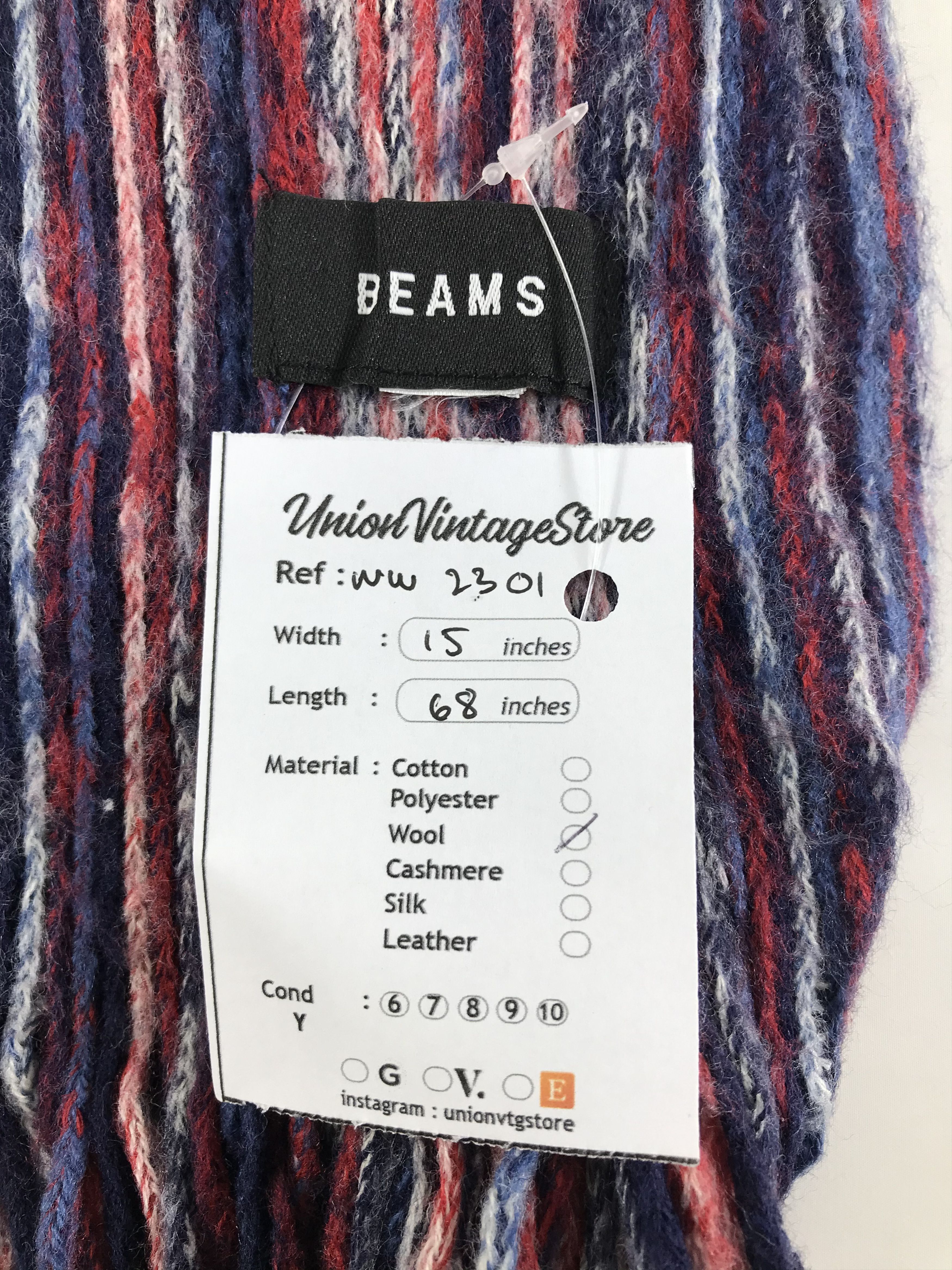 Beams Plus × Vintage Beams Plus Scarf / Muffler / Neckwear - WW2301 Size ONE SIZE - 4 Thumbnail