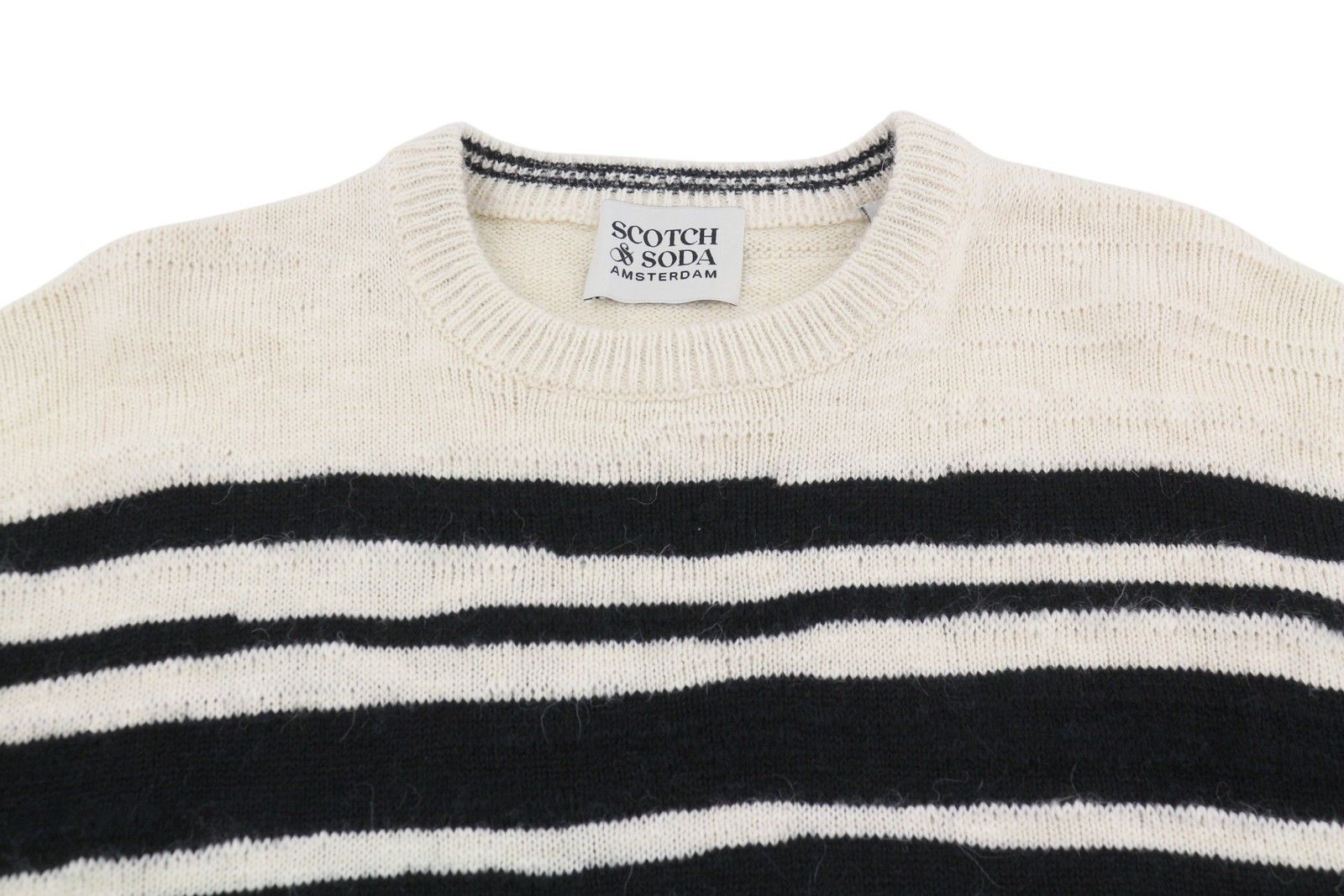 Scotch & Soda L Colourful Striped Crew Neck Patch Pocket Pull On 91037 Size US L / EU 52-54 / 3 - 5 Thumbnail