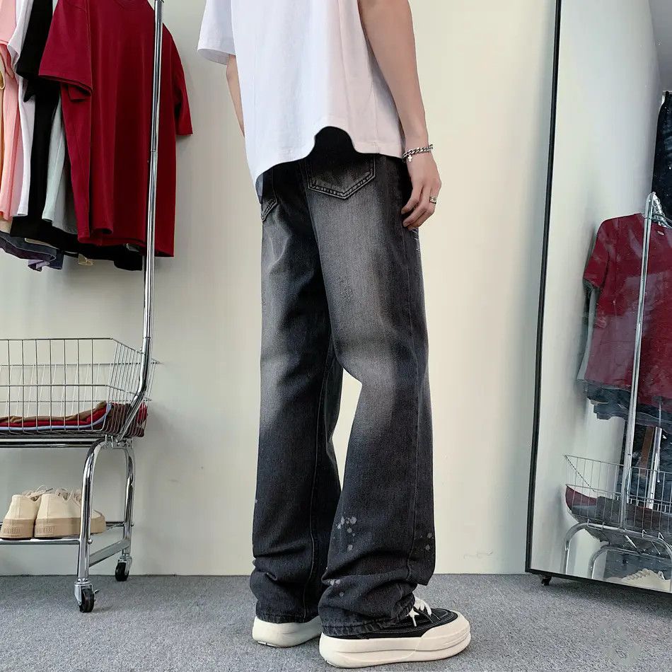 Japanese Brand × Jean Retro loose casual embroidered jeans Size US 32 / EU 48 - 2 Thumbnail