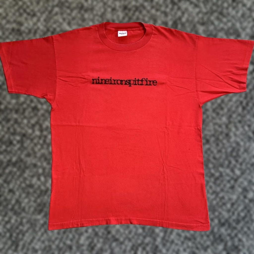 Vintage VINTAGE Murina T-Shirt Red 90s Punk Hardcore Cotton XL Short Sleeve Crew Neck Men Logo Graphic Print 1990s Size US XL / EU 56 / 4 - 1 Thumbnail