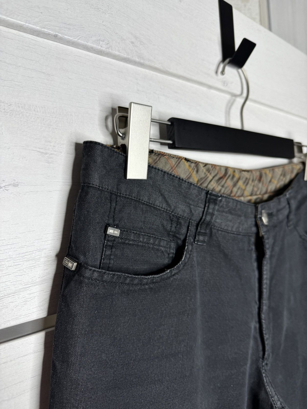 Corneliani Corneliani ID Luxury Black Denim Trousers Cotton/Abaca Italy Size US 32 / EU 48 - 4 Thumbnail