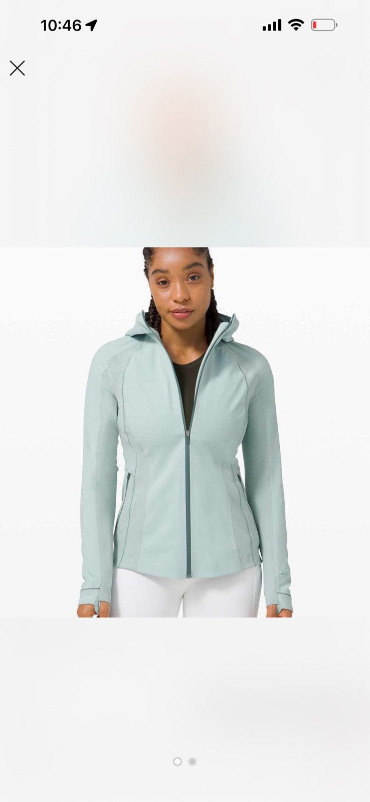 Lululemon Lululemon Cross Chill Jacket in Hazy Jade size 4 Size S / US 4 / IT 40 - 1 Thumbnail