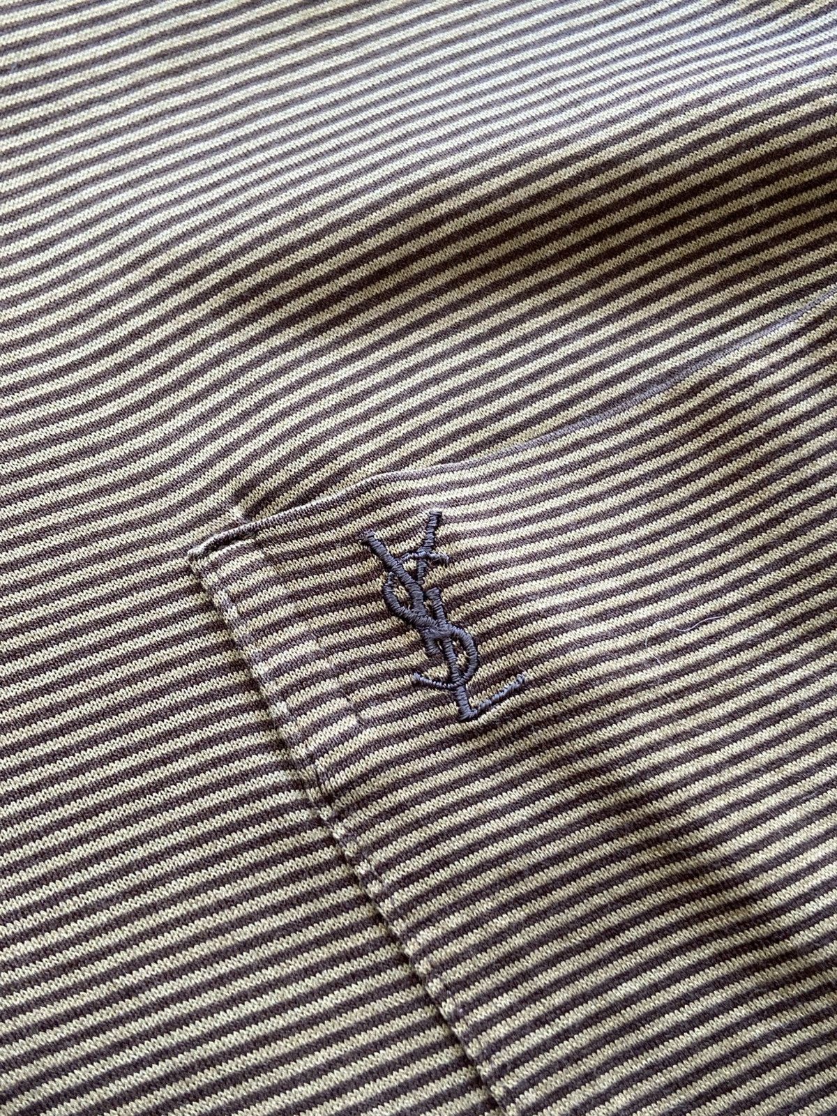 Yves Saint Laurent 1990s Yves Saint Laurent Pour Homme - Long Slevee Polo Shirt Size US L / EU 52-54 / 3 - 6 Thumbnail