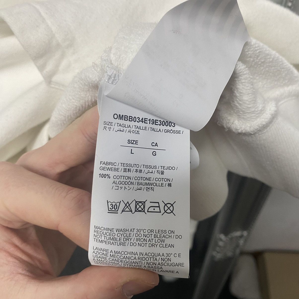 Off-White Off White hoodie Big Logo Cage Back Size US L / EU 52-54 / 3 - 12 Thumbnail