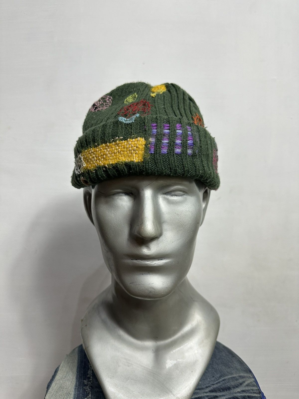 Custom Nice Design Multicolored Art Knitted Beanie Hats