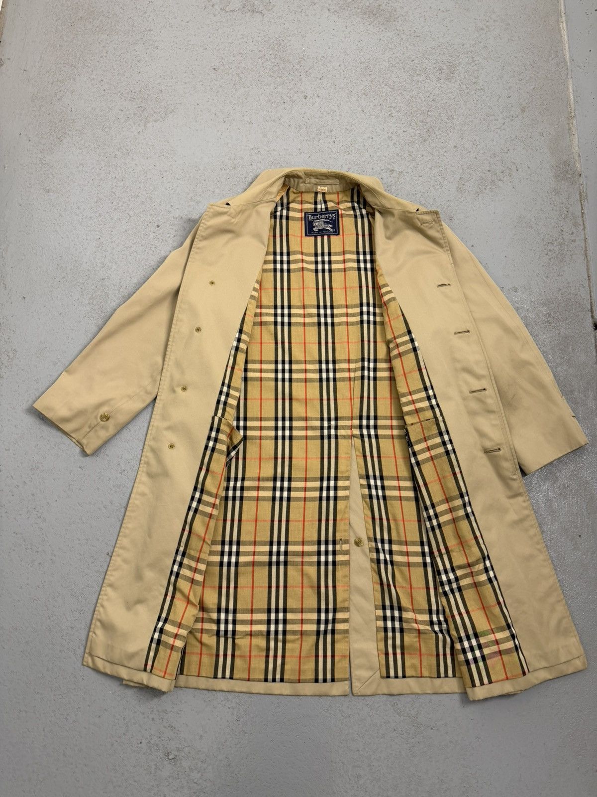 Burberry Vintage Burberrys Nova Check Trench Coat Size US M / EU 48-50 / 2 - 11 Thumbnail