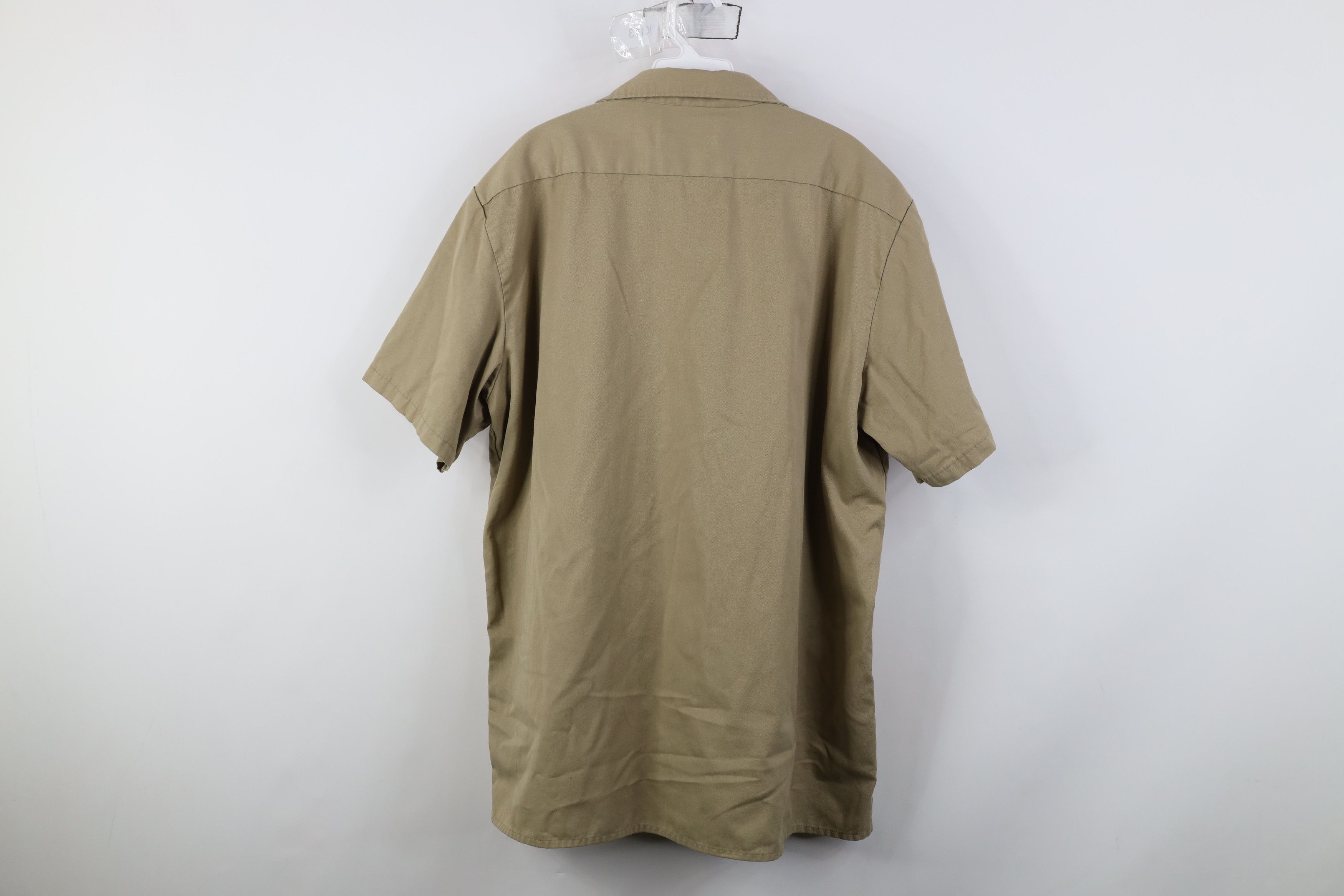 Dickies Vintage 90s Dickies Mechanic Button Shirt Khaki Brown USA Size US XL / EU 56 / 4 - 12 Thumbnail