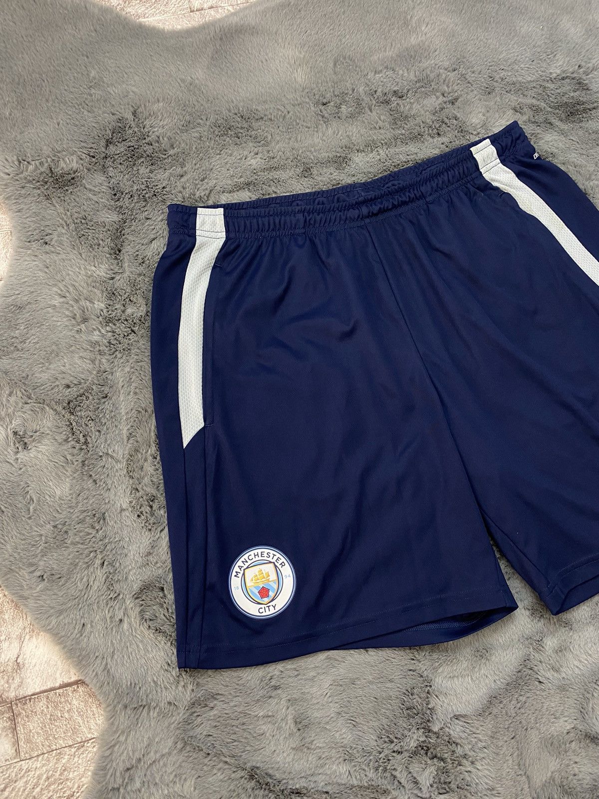 Puma × Vintage Puma Blue Manchester City Soccer Shorts , Size Xl 2021 Size US 36 / EU 52 - 3 Thumbnail