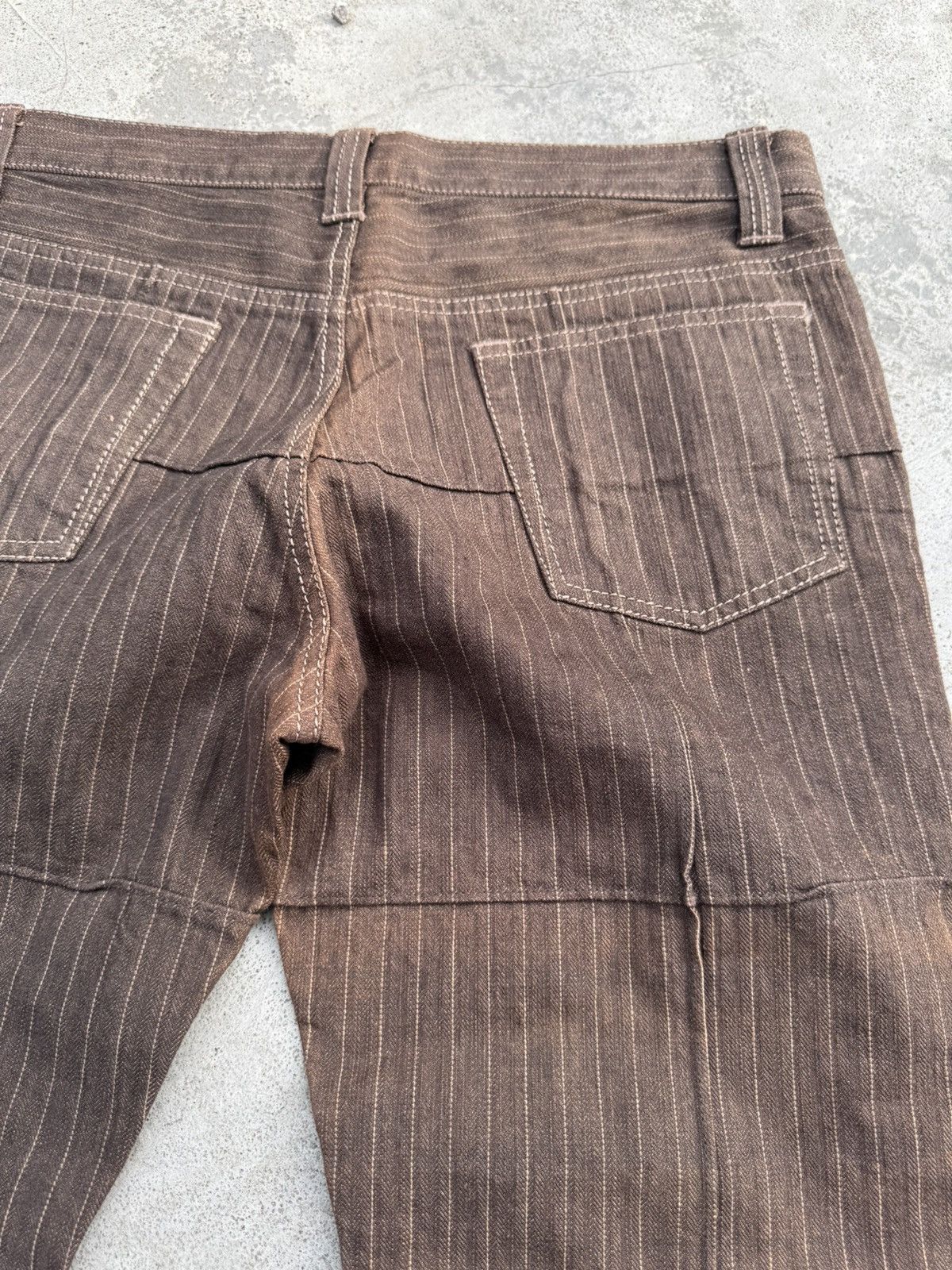Boycott Japanese Brand Boycott Striped Pleated Pants Size US 32 / EU 48 - 9 Thumbnail