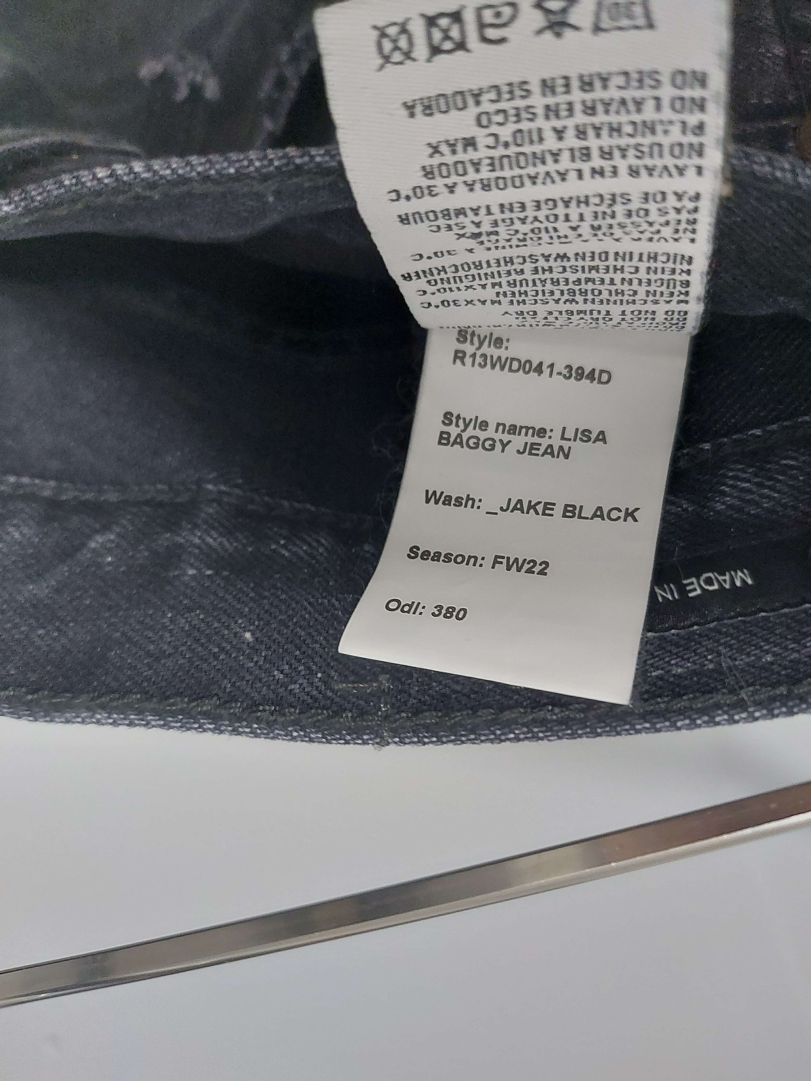 R13 R13 Lisa Baggy Jean Size 26" / US 2 / IT 38 - 5 Thumbnail