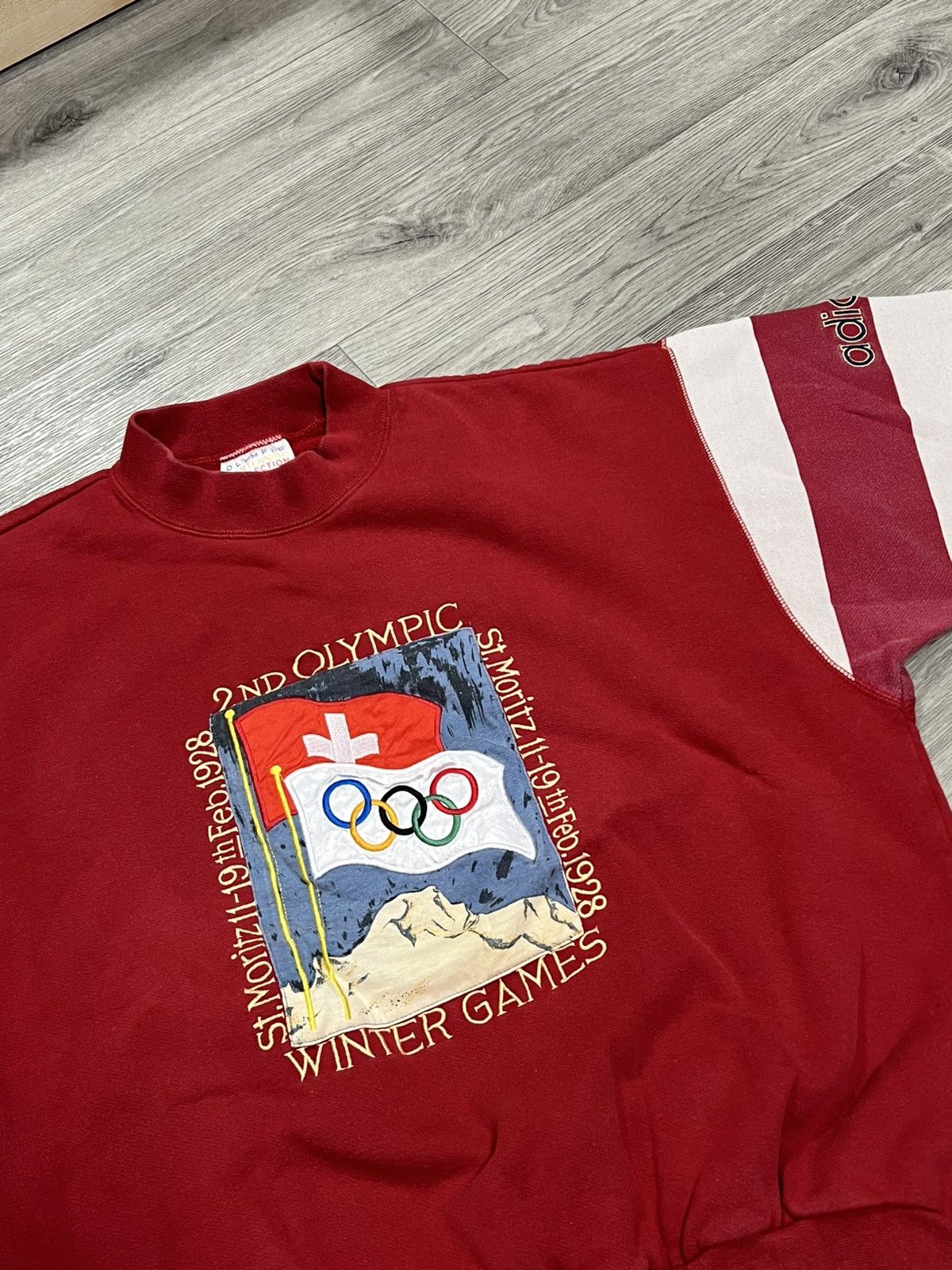 Adidas Adidas Olympic winter game St. Moritz 1928 rare sweatshirt Size US M / EU 48-50 / 2 - 4 Thumbnail