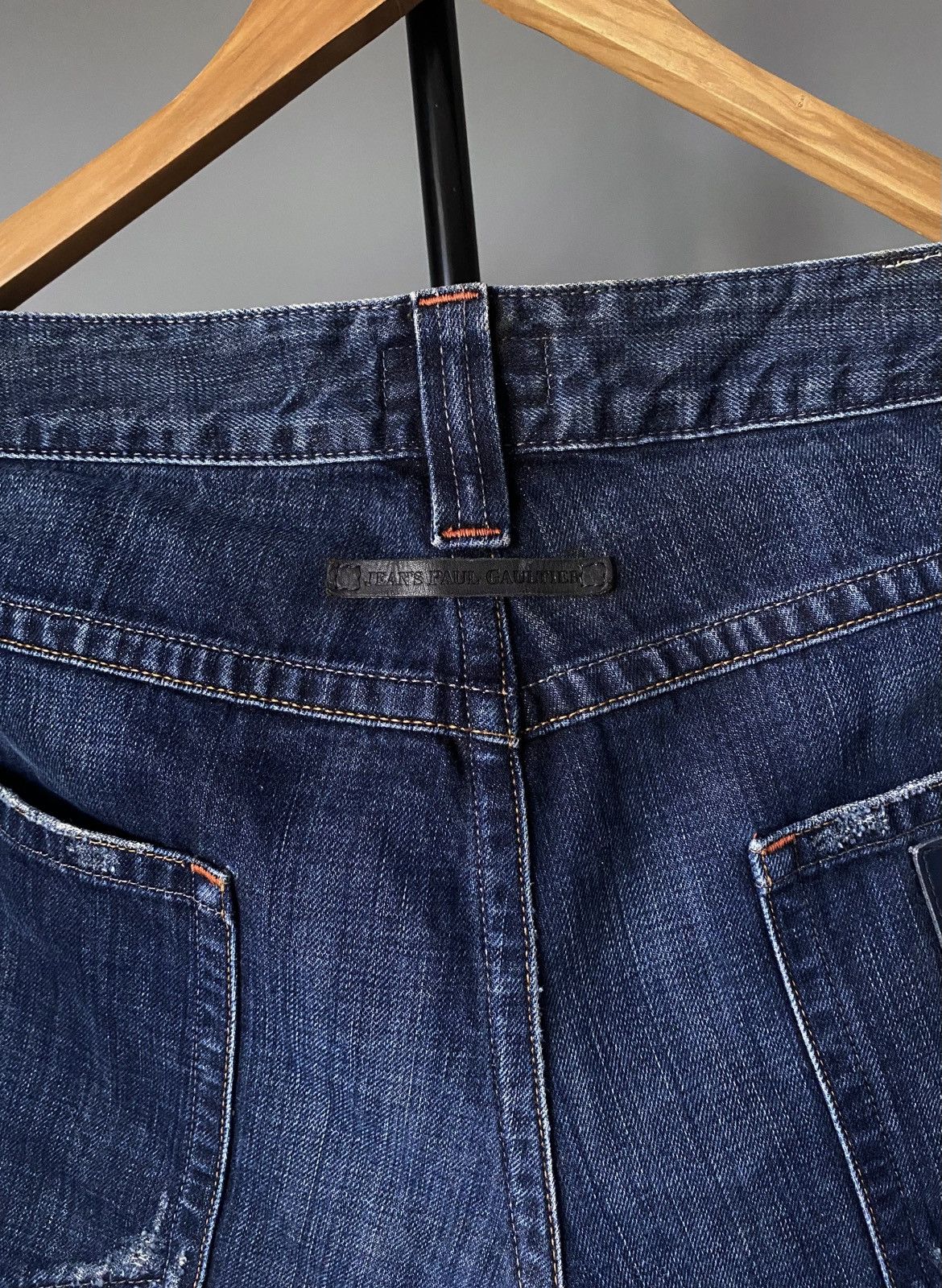 Jean Paul Gaultier Jean’s Paul Gaultier JPG Distressed Denim Metal Logo Archive Size US 36 / EU 52 - 15 Thumbnail