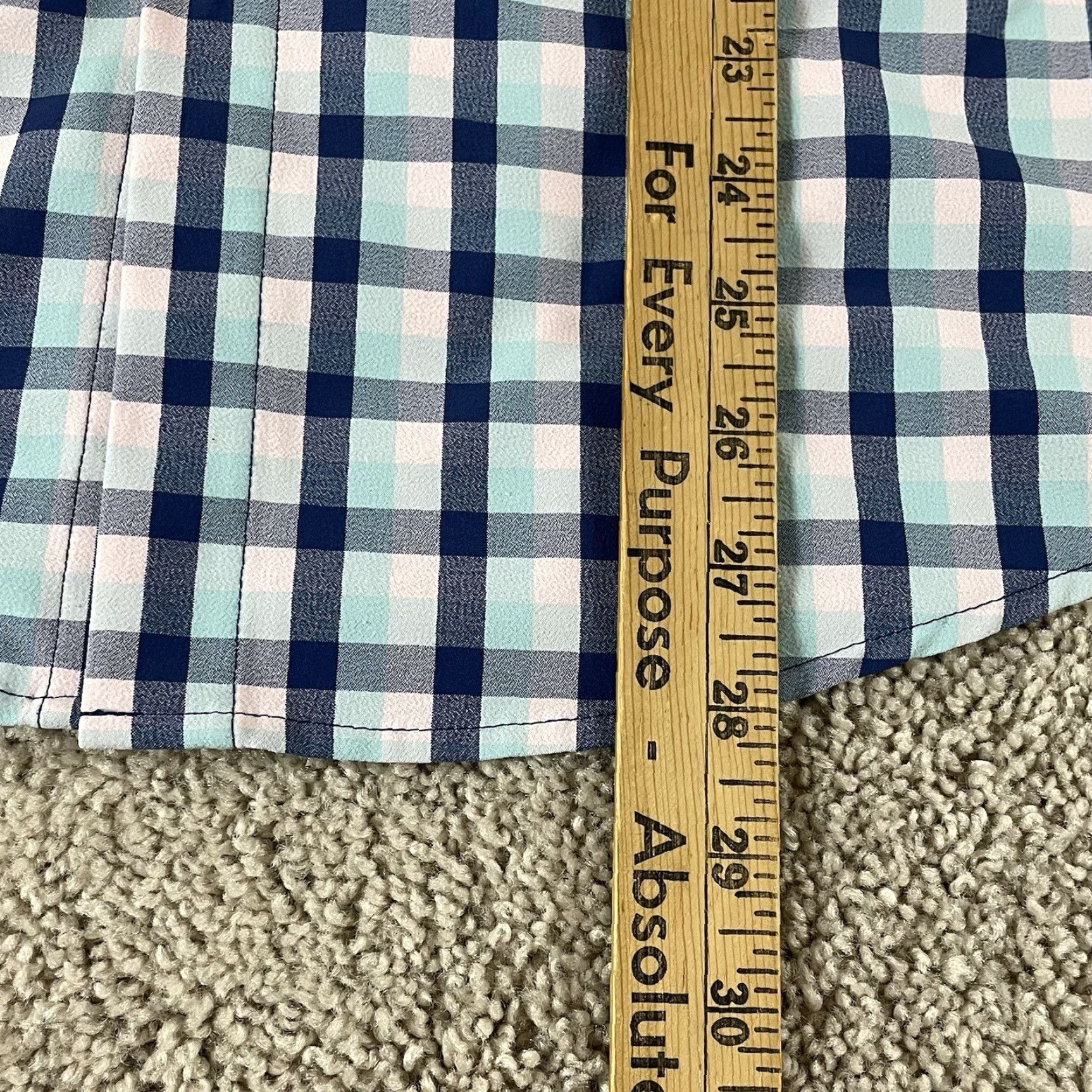 Mizzen+Main Mizzen+Main Shirt Mens Medium Colorful Plaid Multicolor Button-Up Long Sleeve Stretch Regular Classic Leeward Collection F135 Size US M / EU 48-50 / 2 - 6 Thumbnail