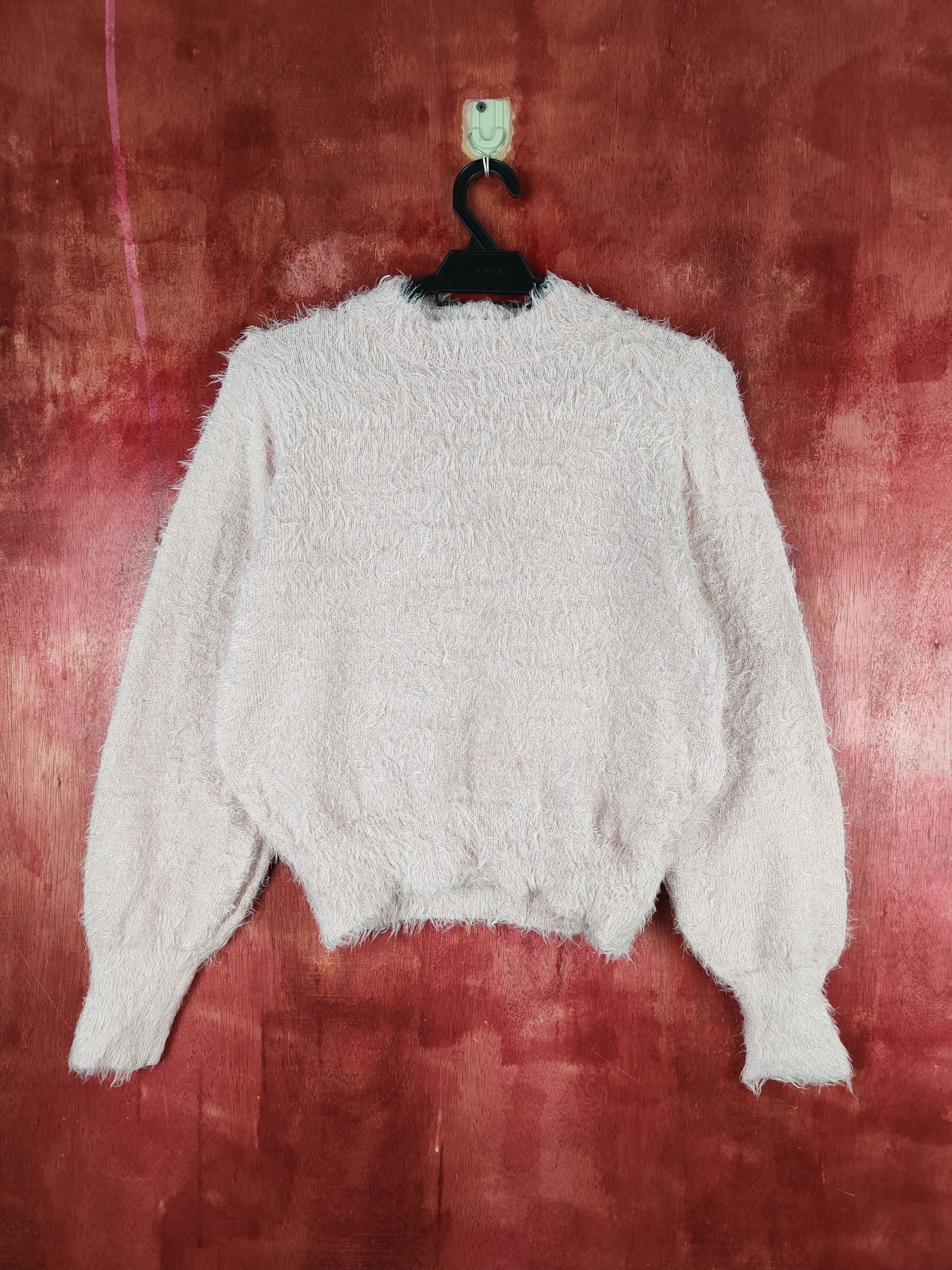 Japanese Brand × Vintage Earth Music & Ecology Pink Fur Mohair Knitwear Size M / US 6-8 / IT 42-44 - 1 Thumbnail