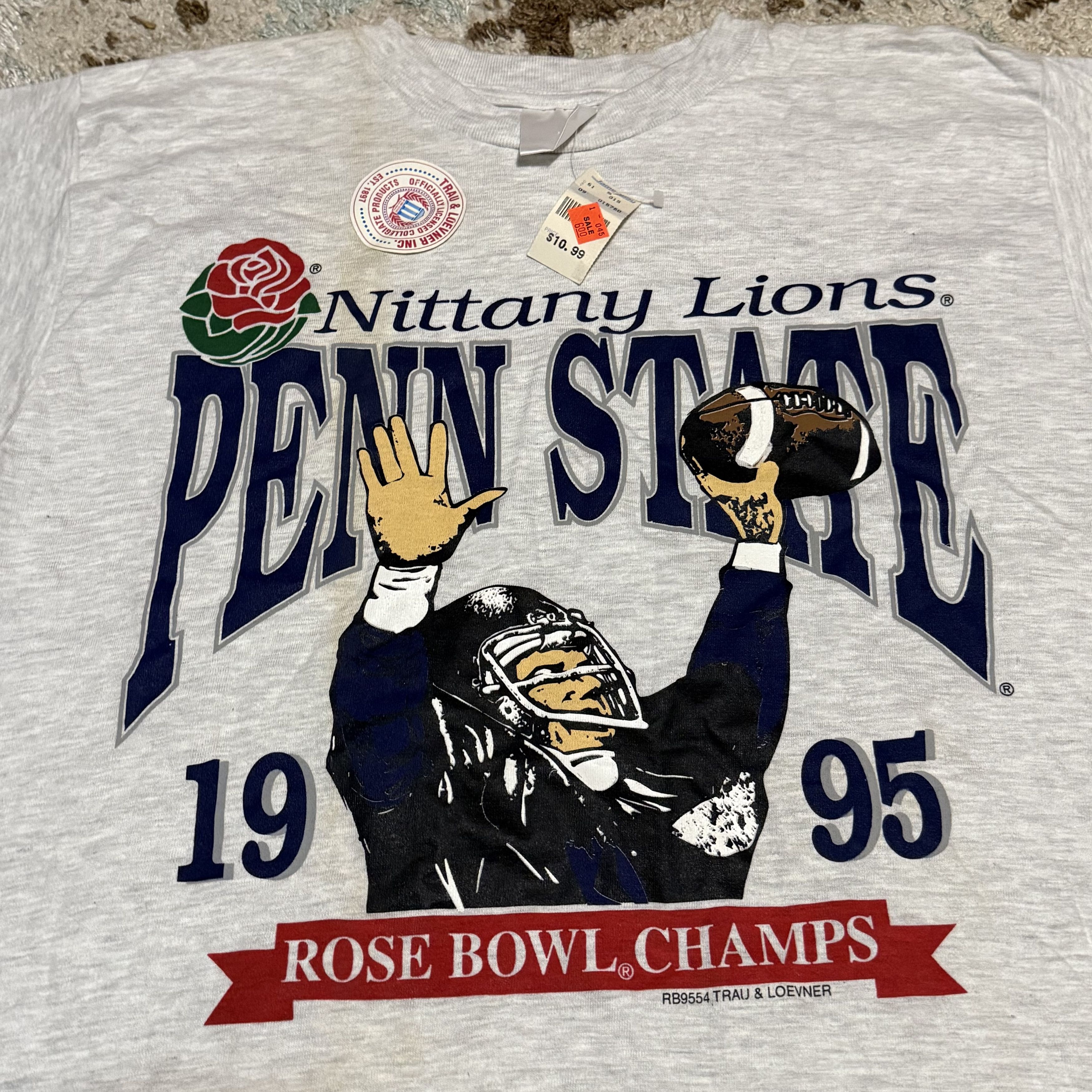 NCAA × Vintage Vintage 1995 Penn State Nittany Lions Rose Bowl Champs Shirt Size US M / EU 48-50 / 2 - 1 Thumbnail