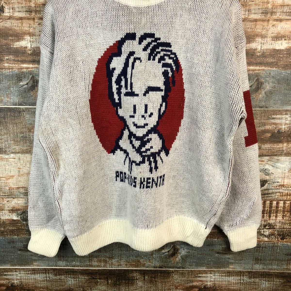 Vintage DLL City Guy Club cartoon japan vintage Grey Knitwear #C167 Size US M / EU 48-50 / 2 - 3 Thumbnail