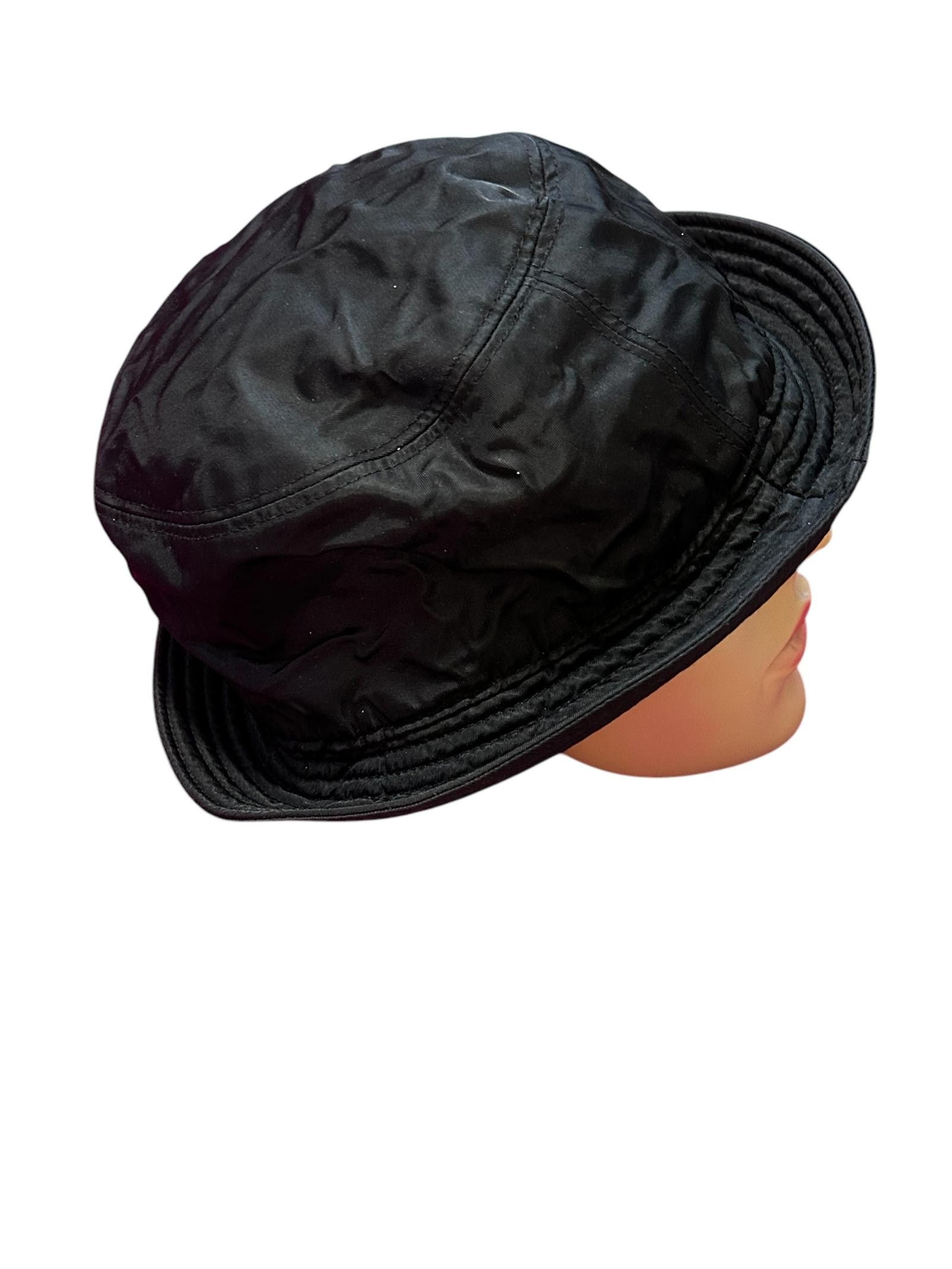 Designer Stylish Black Bucket Hat - Casual Comfort Size ONE SIZE - 2 Thumbnail
