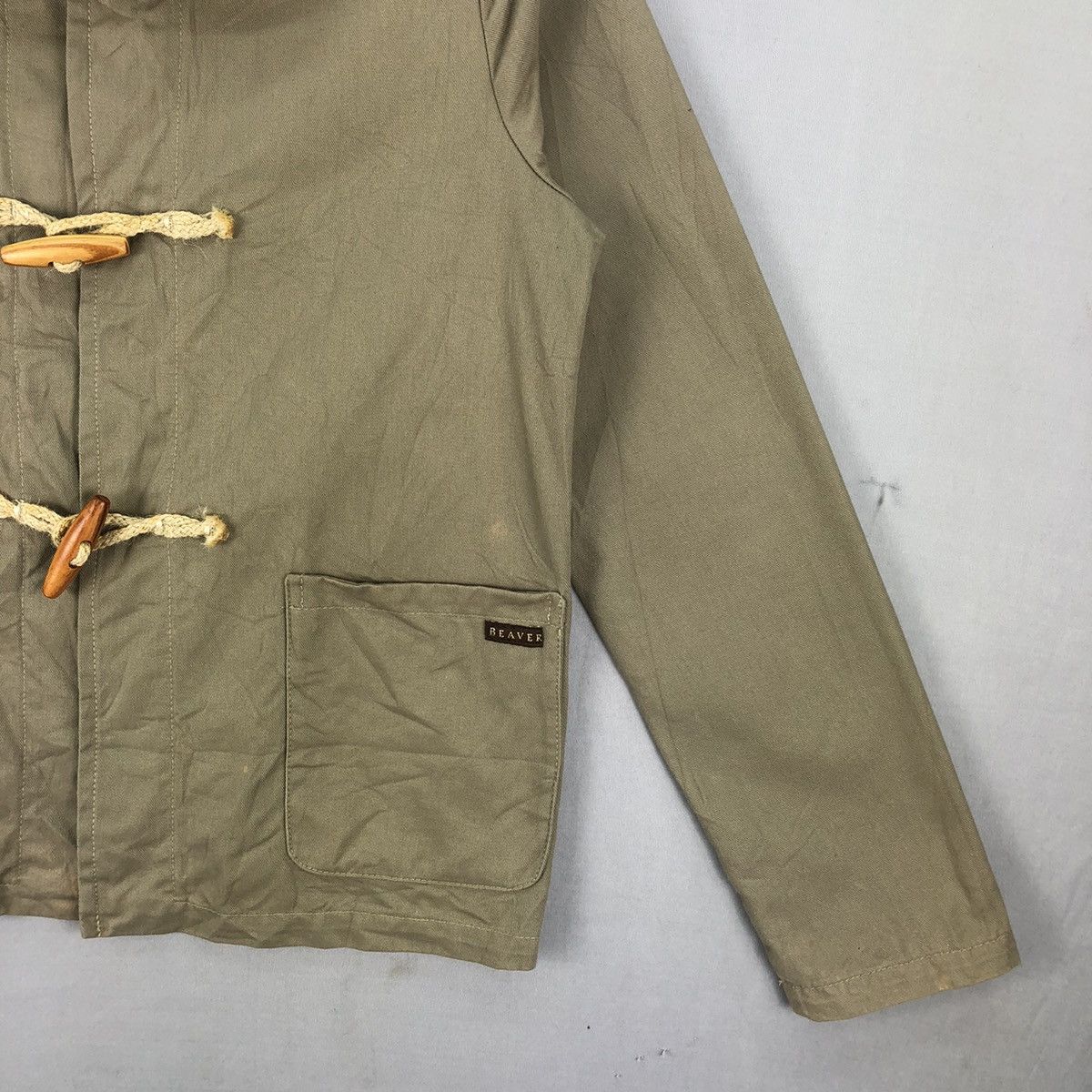 New England Outerwear Vintage Beaver Made In England Duffle Light Jacket Hoodie Size XS / US 0-2 / IT 36-38 - 3 Thumbnail