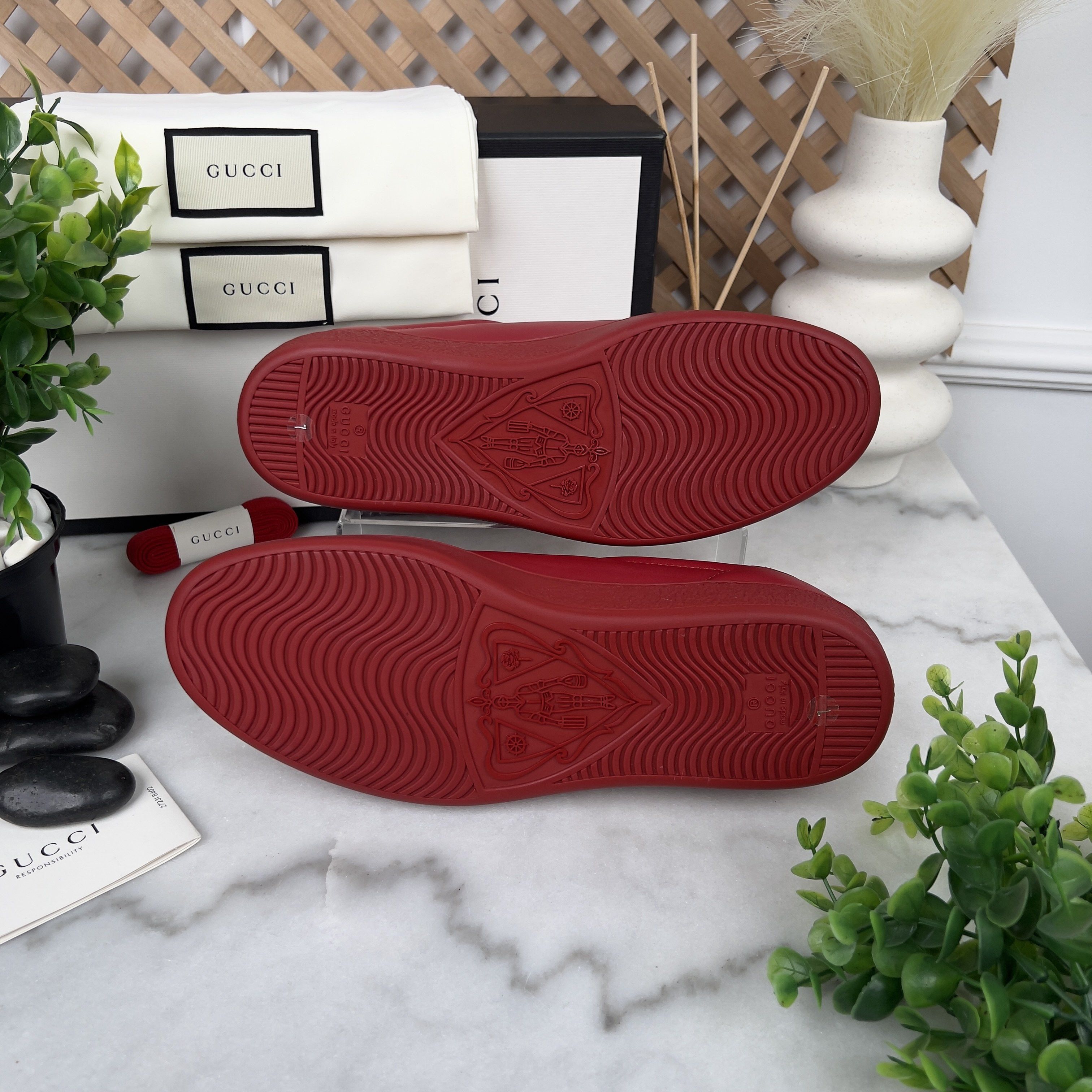 Gucci NEW GUCCI Ace Interlocking GG Sneaker Leather Size US 7.5 / EU 40-41 - 9 Thumbnail