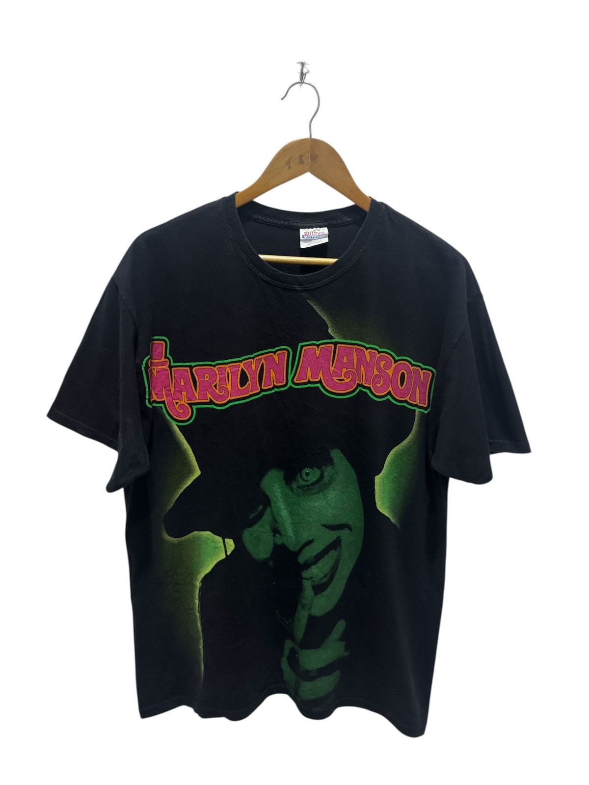 Band Tees × Marilyn Manson × Vintage Vintage Y2K Marilyn Manson Smells Like Children Size US L / EU 52-54 / 3 - 1 Thumbnail