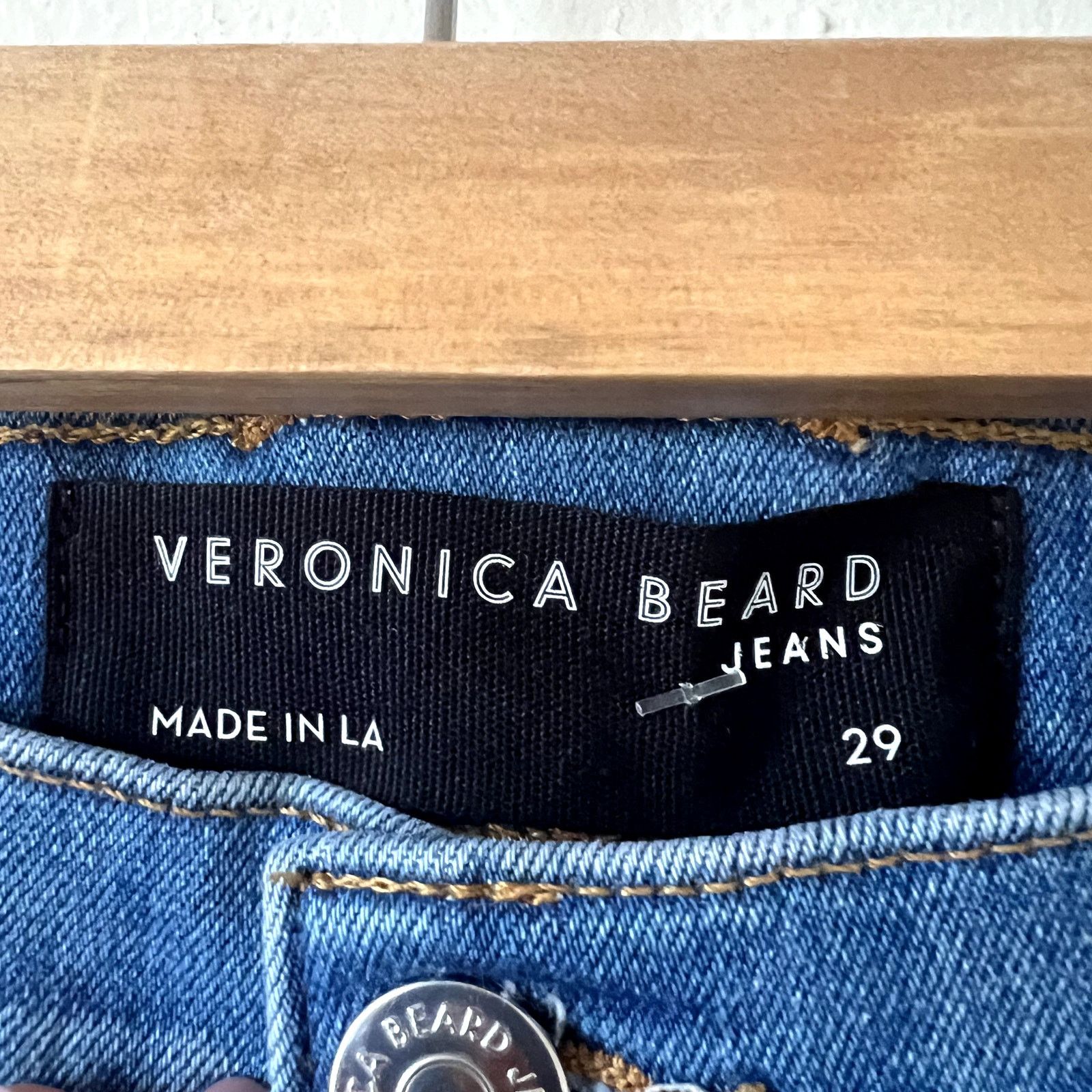 Veronica Beard Veronica Beard Sheridan Bell-Bottom Jeans lakeshore wash 29 Size 29" - 4 Thumbnail