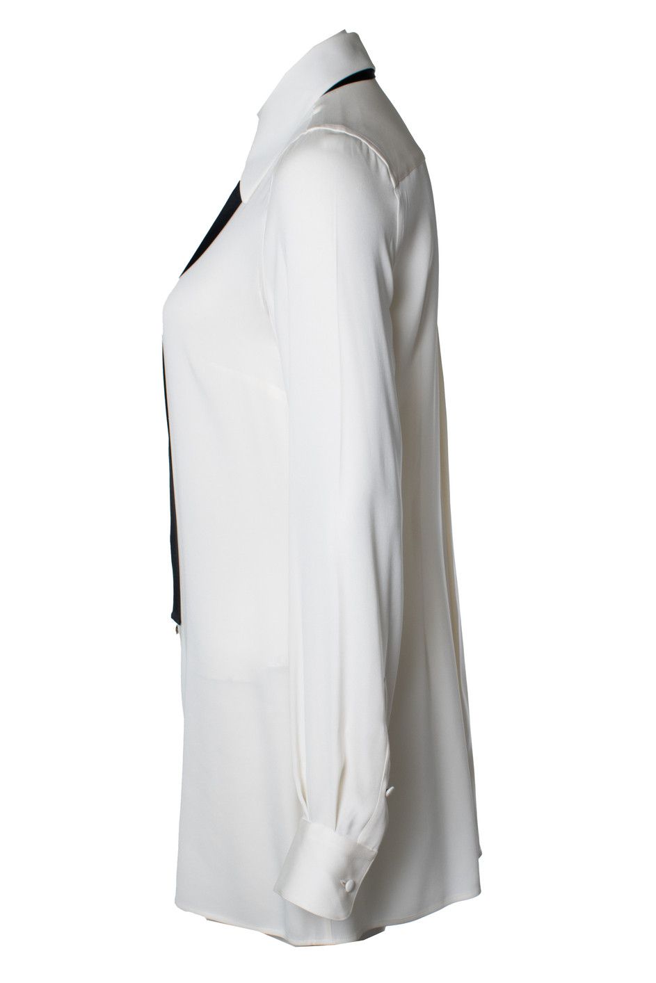 Dolce & Gabbana Dolce & Gabbana, white shirt with black bow Size S / US 4 / IT 40 - 4 Thumbnail