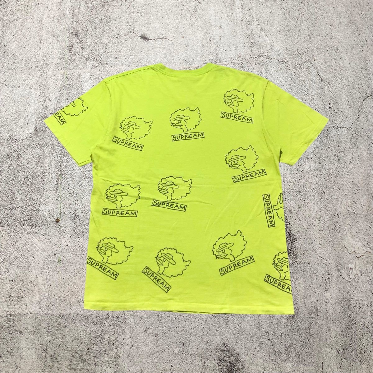 Supreme Supreme x Mark Gonzales Ramm Head T-shirt Green Streetwear Size US L / EU 52-54 / 3 - 6 Thumbnail