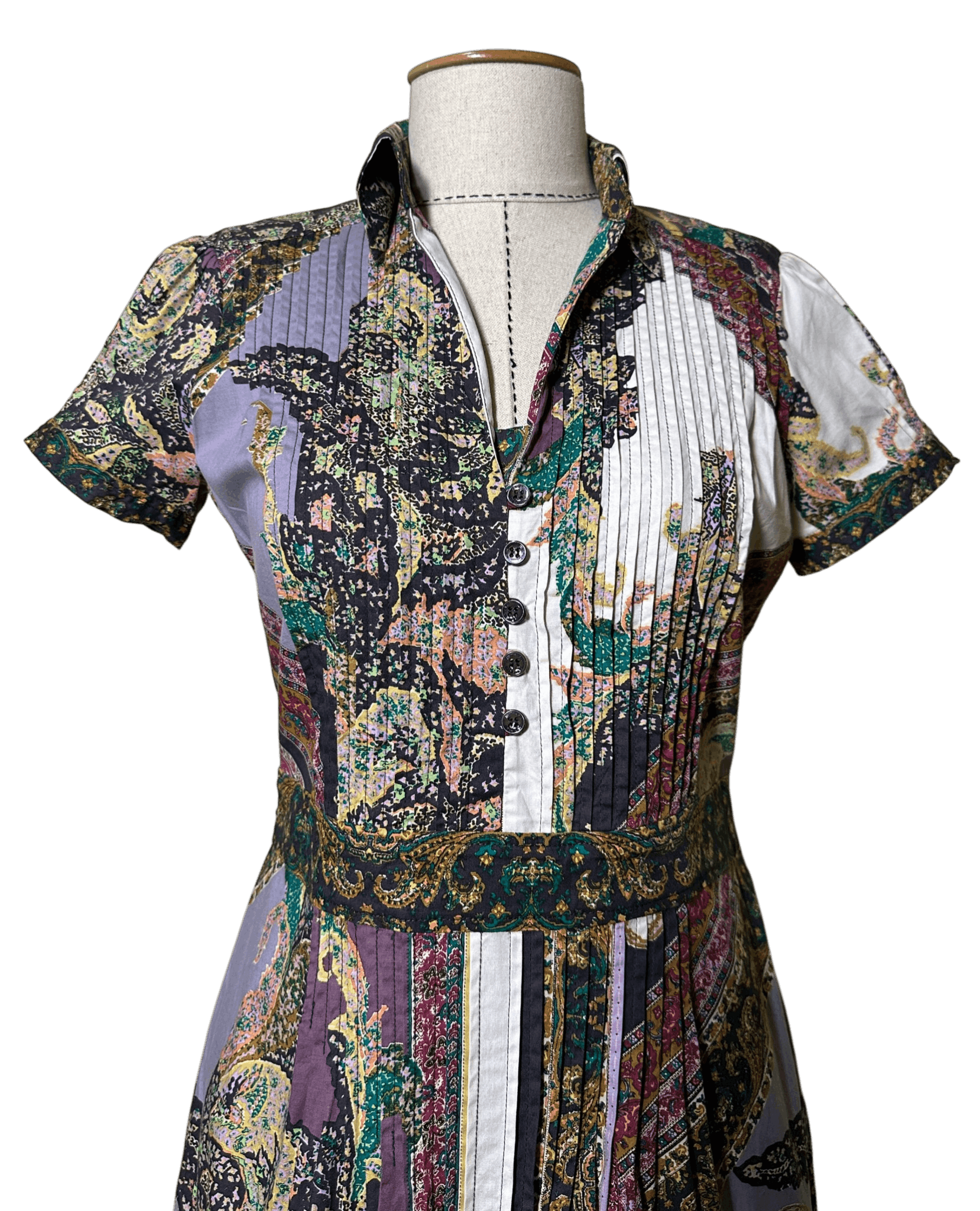Etro Paisley and patchwork-inspired print dress Size M / US 6-8 / IT 42-44 - 2 Thumbnail