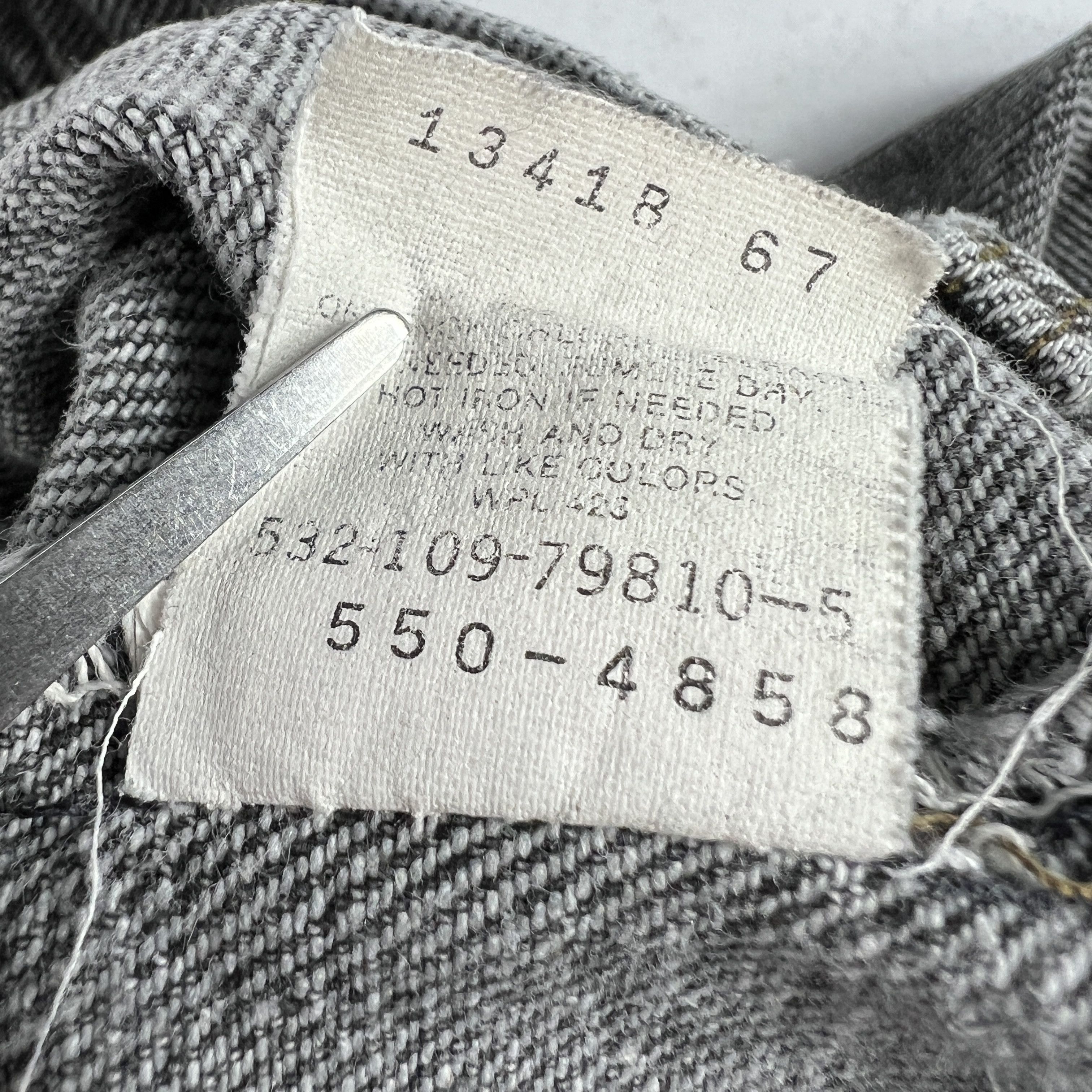 Levi's × Vintage VTG 80s Levi's Jean 550 Relaxed Black Faded Thrashed Denim Size US 30 / EU 46 - 12 Thumbnail