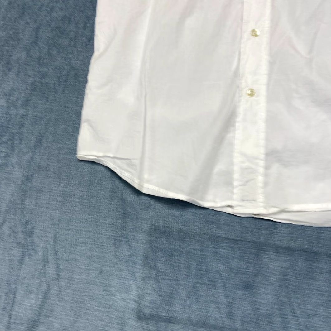 Vintage Civilianaire Shirt Men Medium White Cotton Wash And Wear Button Up Everyday Wear Short Sleeve Casual Knit Size US M / EU 48-50 / 2 - 2 Thumbnail