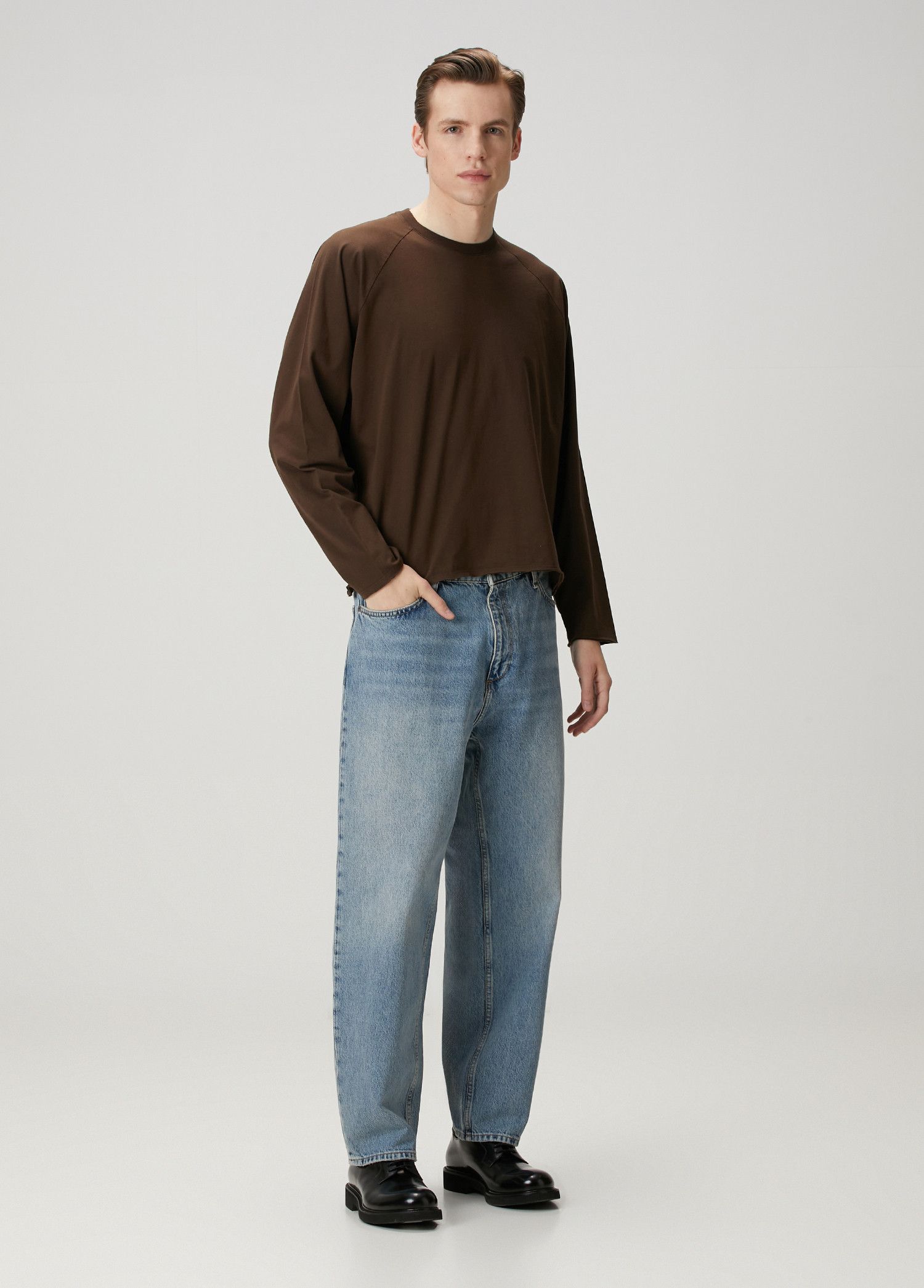 The Row THE ROW Ezan Top relaxed fit gray sweatshirt Size Medium Size US M / EU 48-50 / 2 - 3 Thumbnail