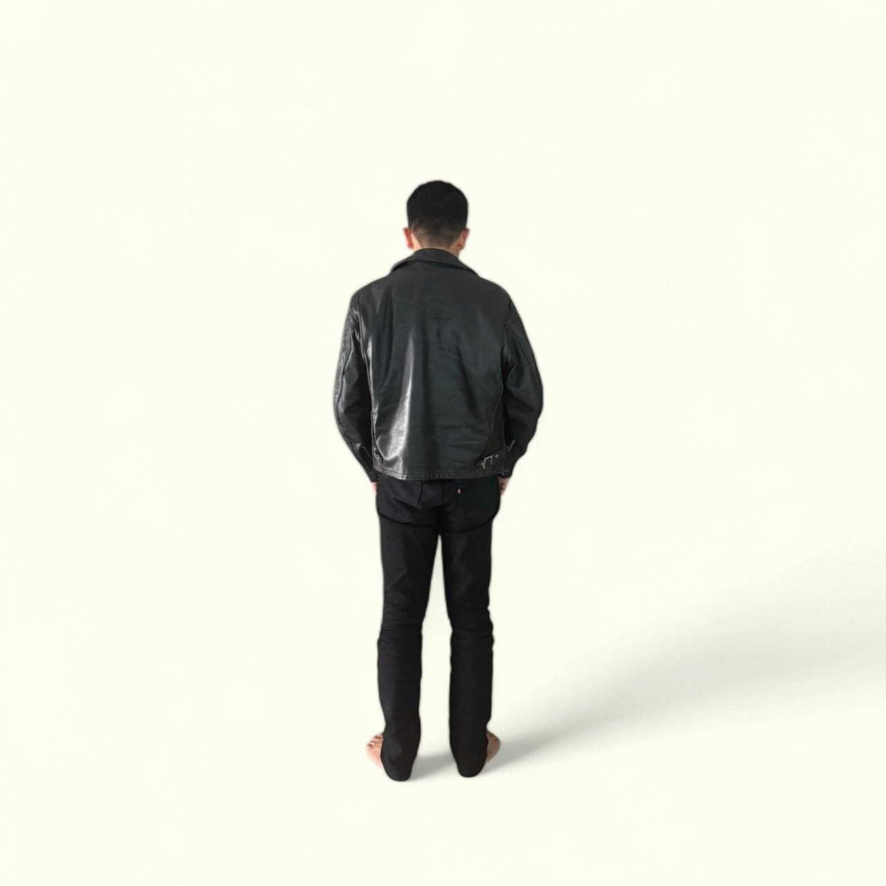 Schott VINTAGE SCHOTT 642 SINGLE RIDER CAFE RACER LEATHER JACKET Size US M / EU 48-50 / 2 - 13 Thumbnail