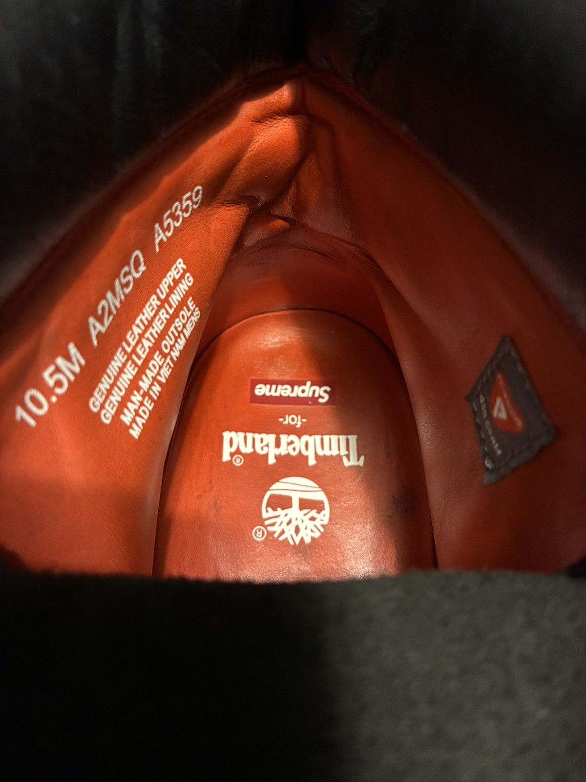 Supreme × Timberland Timberland 6” Boot Supreme Black Size US 10.5 / EU 43-44 - 5 Thumbnail