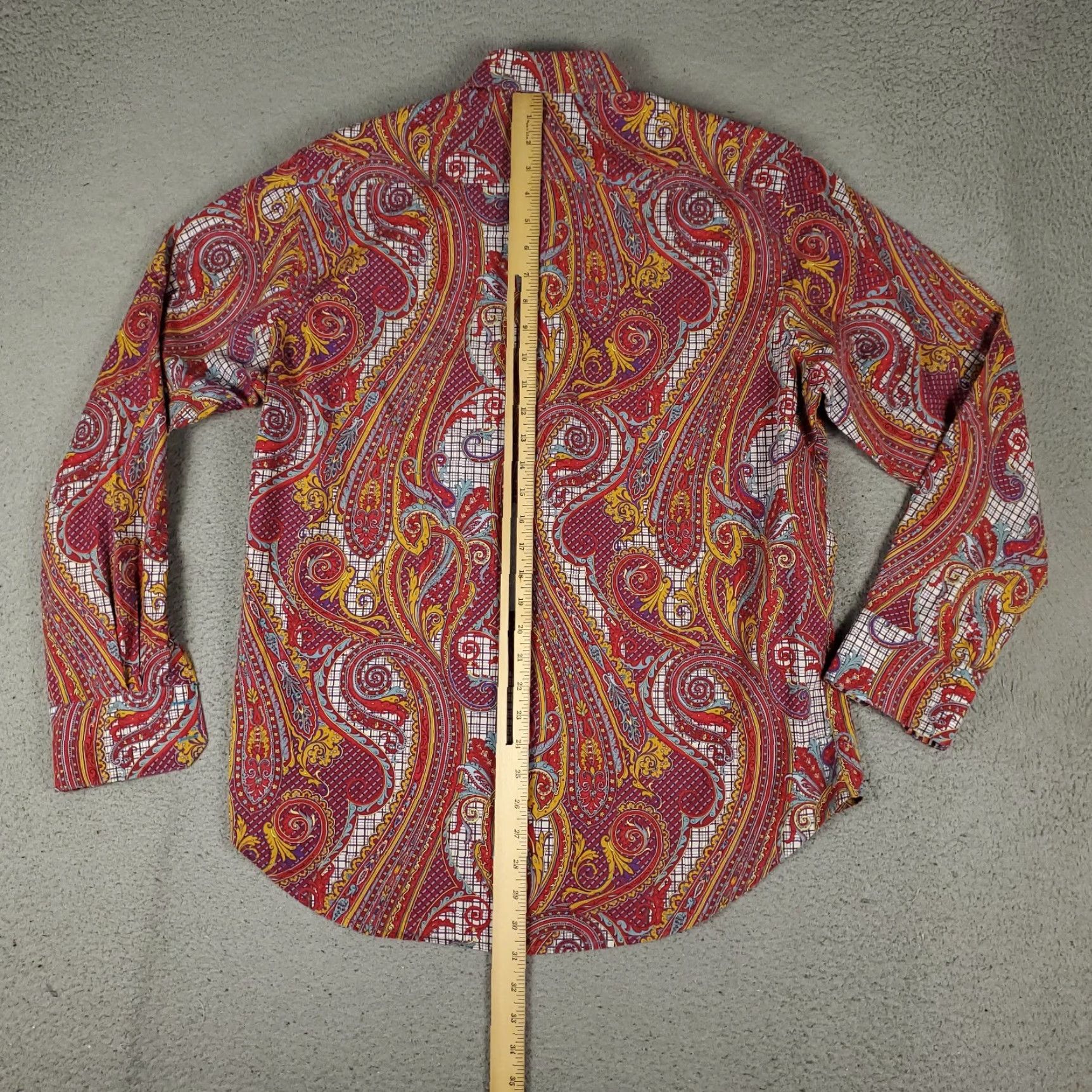 Robert Graham Robert Graham Shirt Mens Medium Red Paisley 2016 Classic Fit Button Up Size US M / EU 48-50 / 2 - 4 Thumbnail