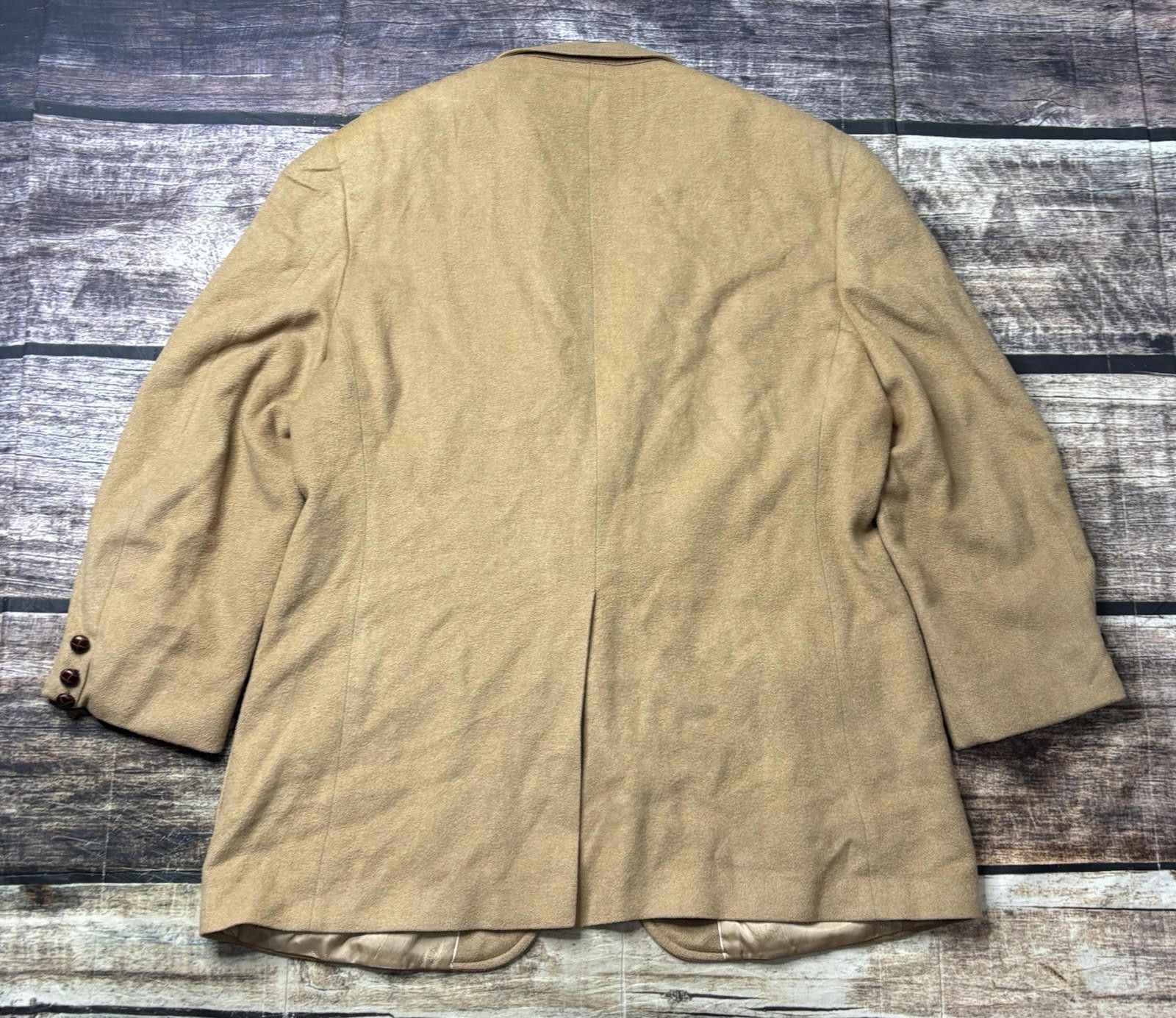 Other Greystone Ltd Blazer Jacket Men's 44 100% Camel Hair Tan VTG Size 44R - 4 Thumbnail
