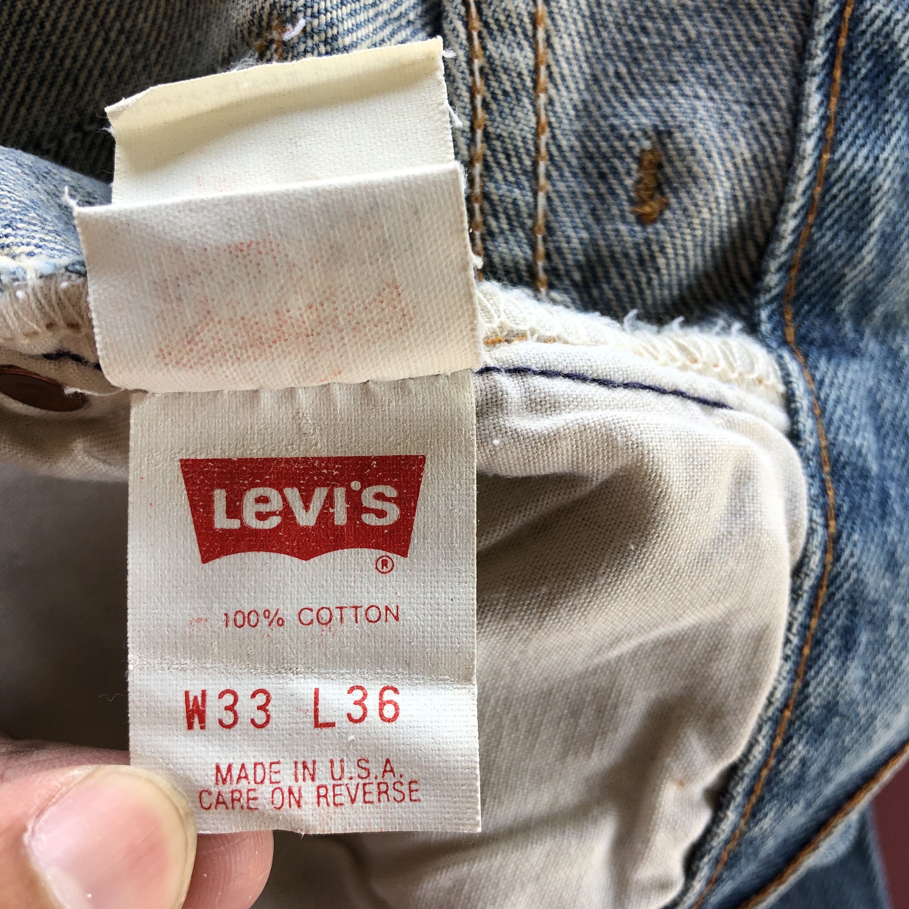 Levi's Vintage Ripped Levis 501 Faded Jeans Levi's 501 Washed Denim Size US 30 / EU 46 - 9 Thumbnail