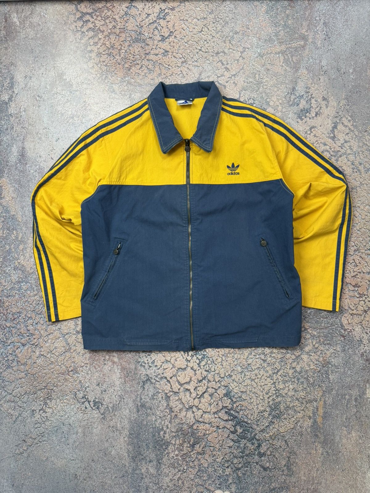 Adidas Vintage Adidas Denim Yellow/black Avantgarde Overshirt Size US L / EU 52-54 / 3 - 1 Thumbnail