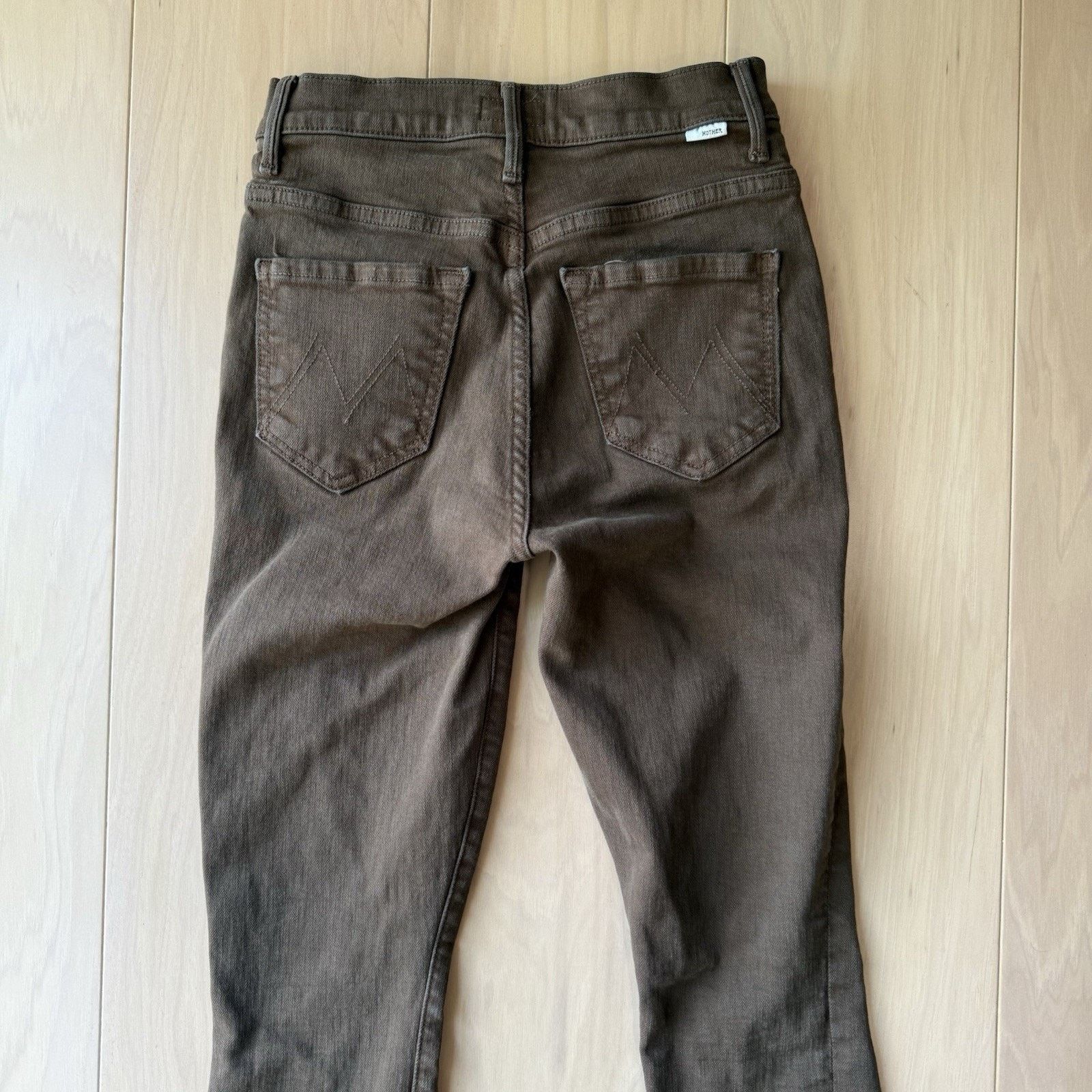 MOTHER Mother Seamed Swooner Jeans Women's 24 Brown Skimp Glam Size 24" / US 00 / IT 34 - 7 Thumbnail
